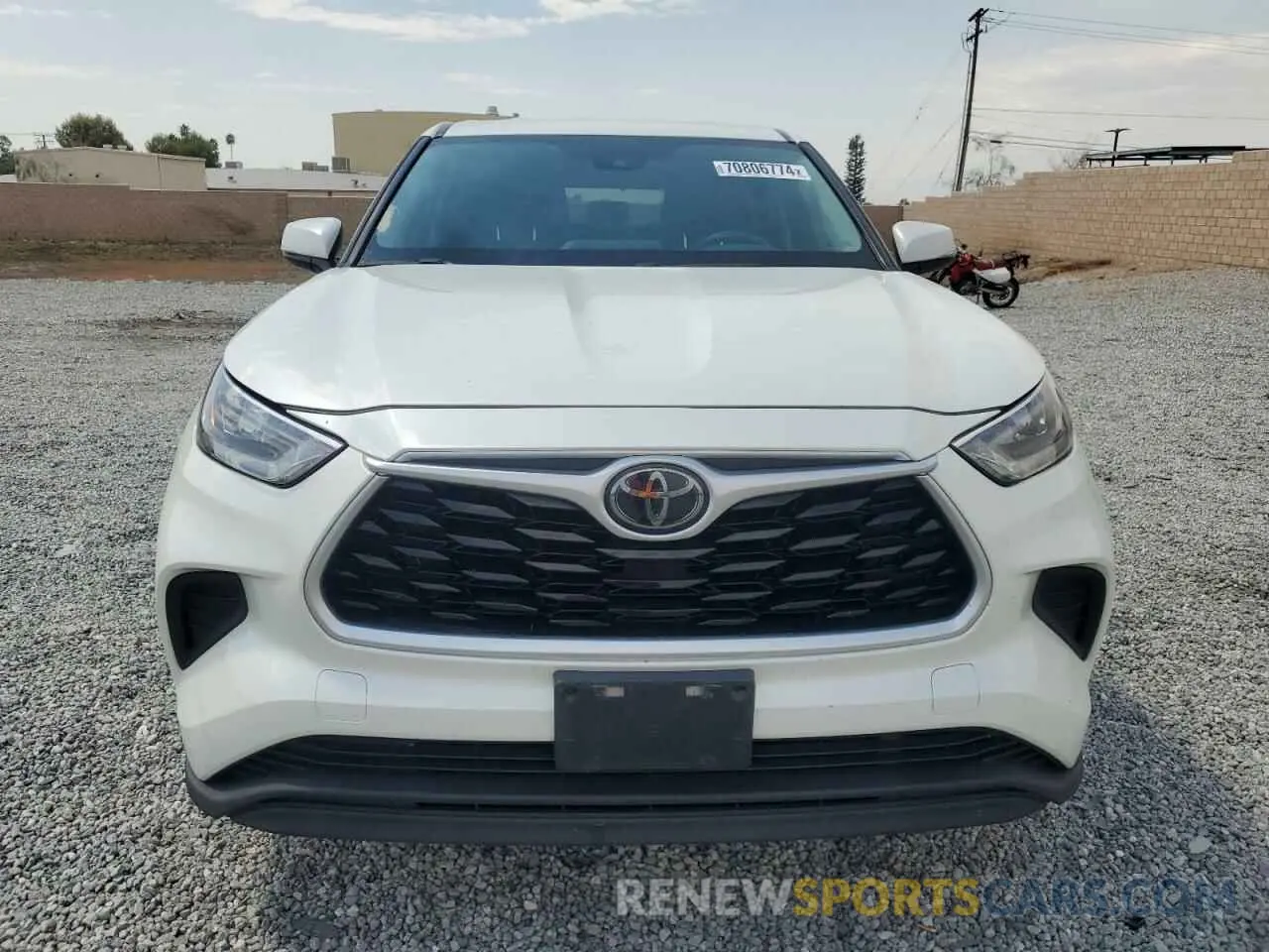 5 Photograph of a damaged car 5TDCZRAHXLS501555 TOYOTA HIGHLANDER 2020