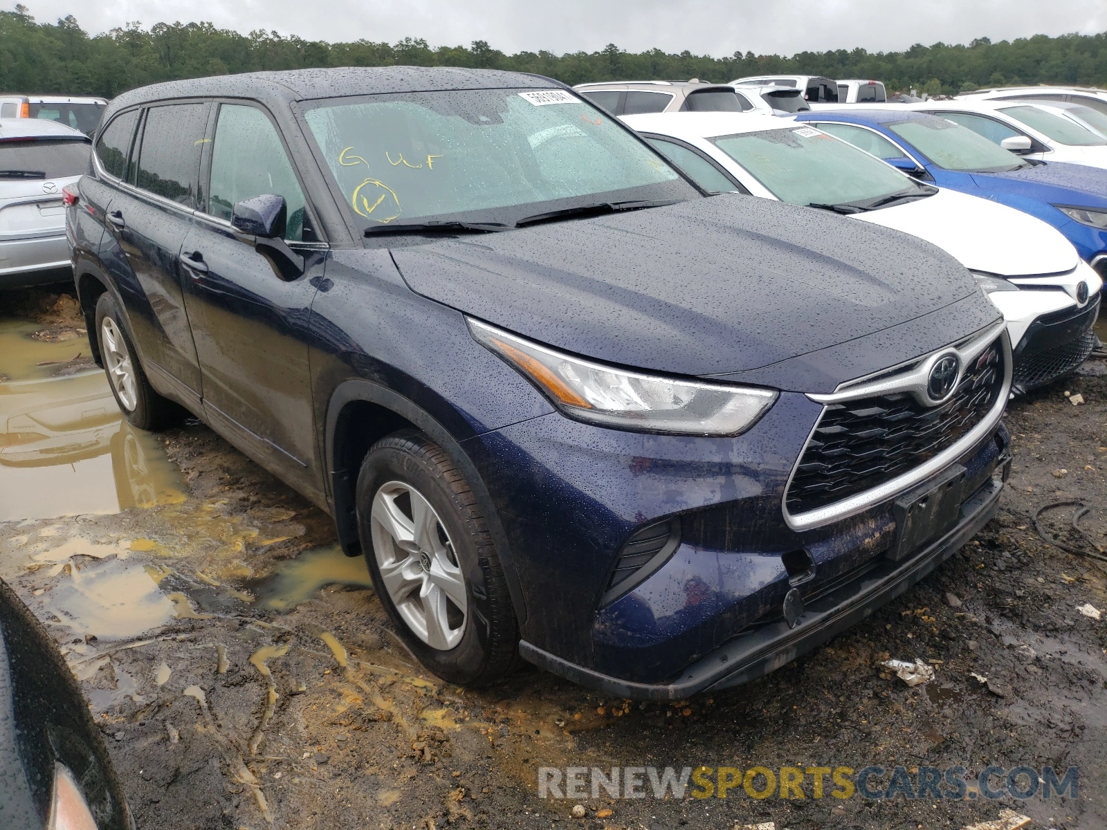 1 Photograph of a damaged car 5TDCZRBH1LS001847 TOYOTA HIGHLANDER 2020