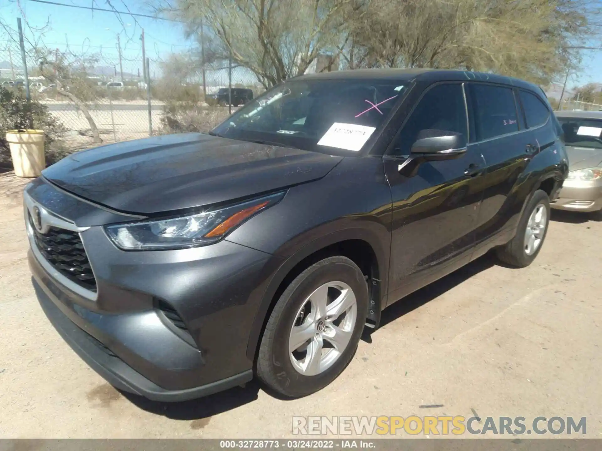 2 Photograph of a damaged car 5TDCZRBH1LS043144 TOYOTA HIGHLANDER 2020