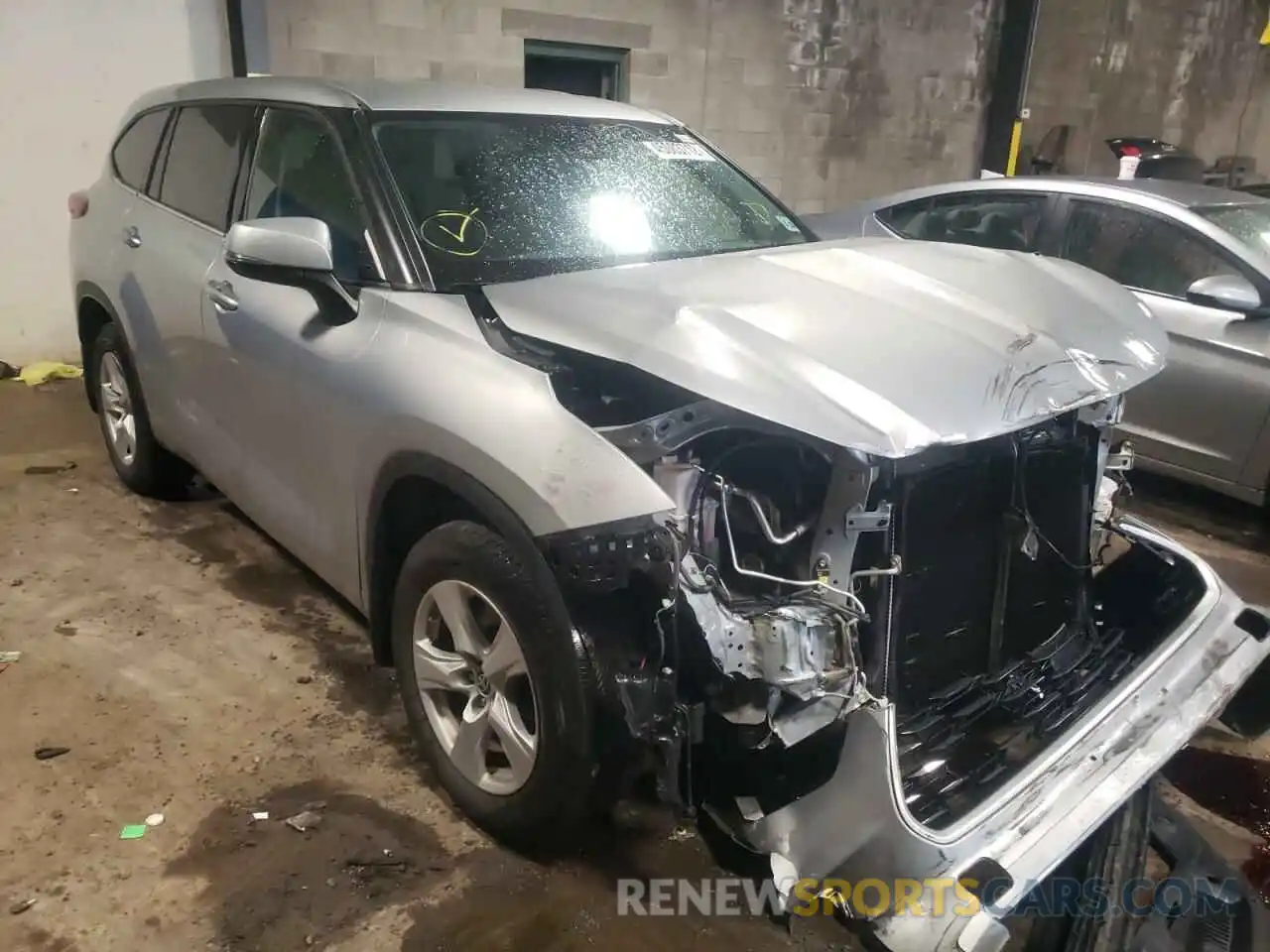 1 Photograph of a damaged car 5TDCZRBH1LS502365 TOYOTA HIGHLANDER 2020