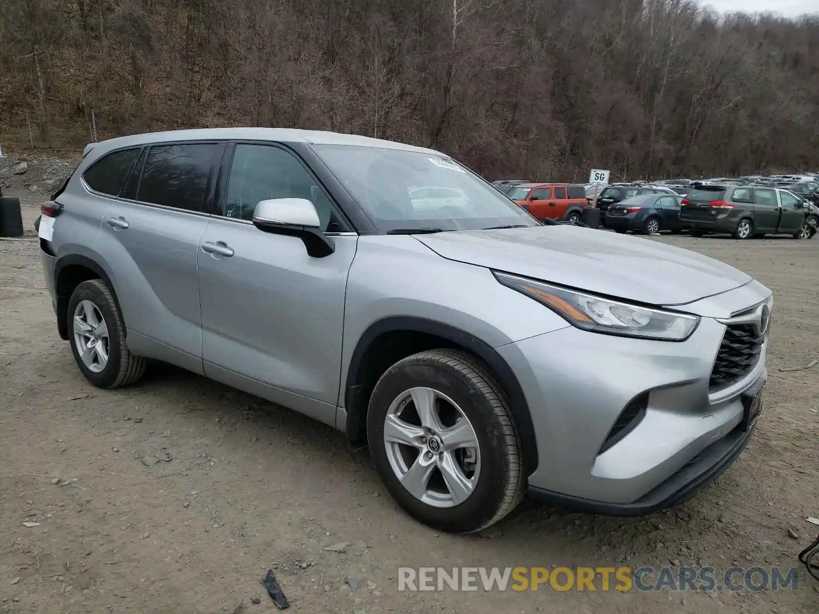 1 Photograph of a damaged car 5TDCZRBH3LS501735 TOYOTA HIGHLANDER 2020