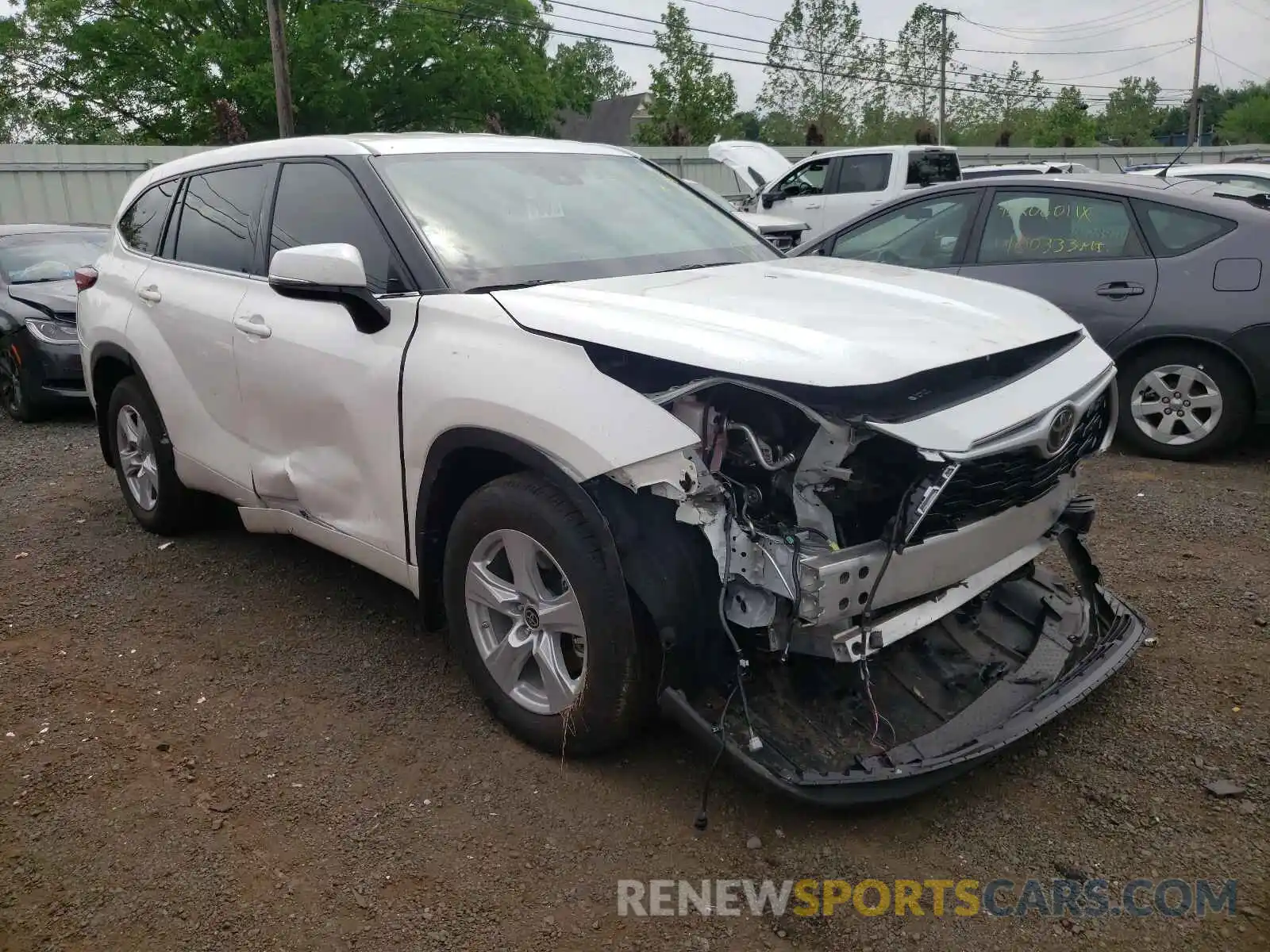 1 Photograph of a damaged car 5TDCZRBH6LS035282 TOYOTA HIGHLANDER 2020