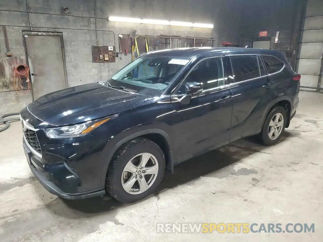 1 Photograph of a damaged car 5TDCZRBH8LS514044 TOYOTA HIGHLANDER 2020