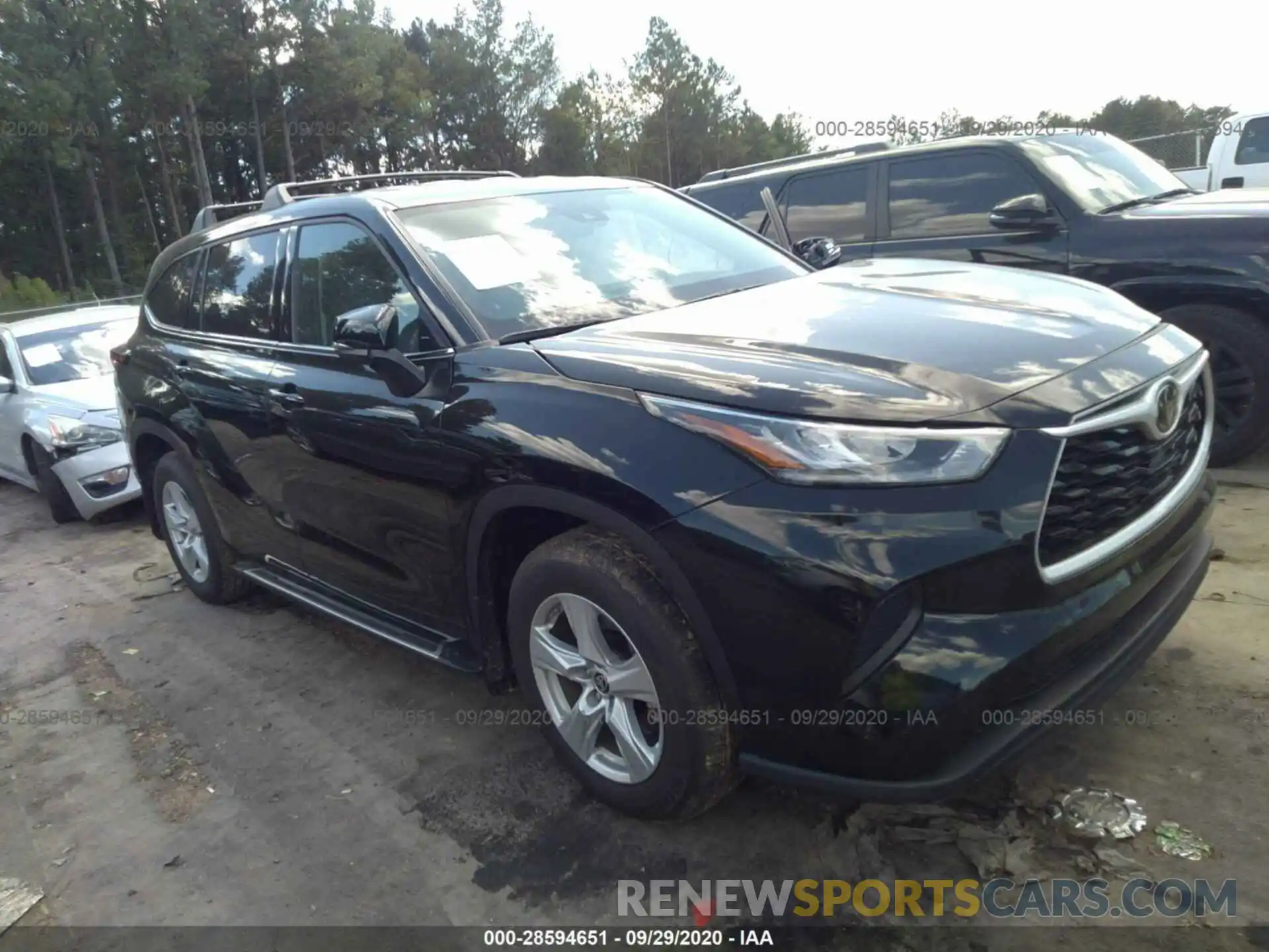 1 Photograph of a damaged car 5TDCZRBH9LS519382 TOYOTA HIGHLANDER 2020