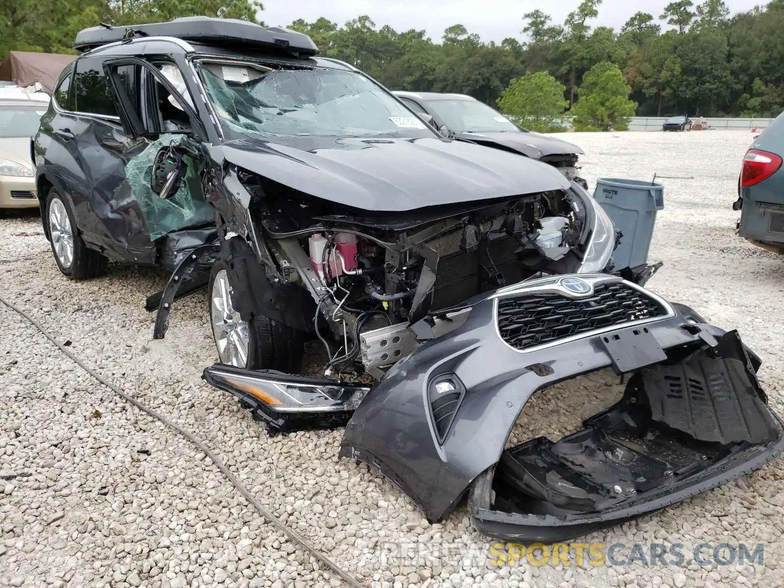 1 Photograph of a damaged car 5TDDBRCH8LS002839 TOYOTA HIGHLANDER 2020