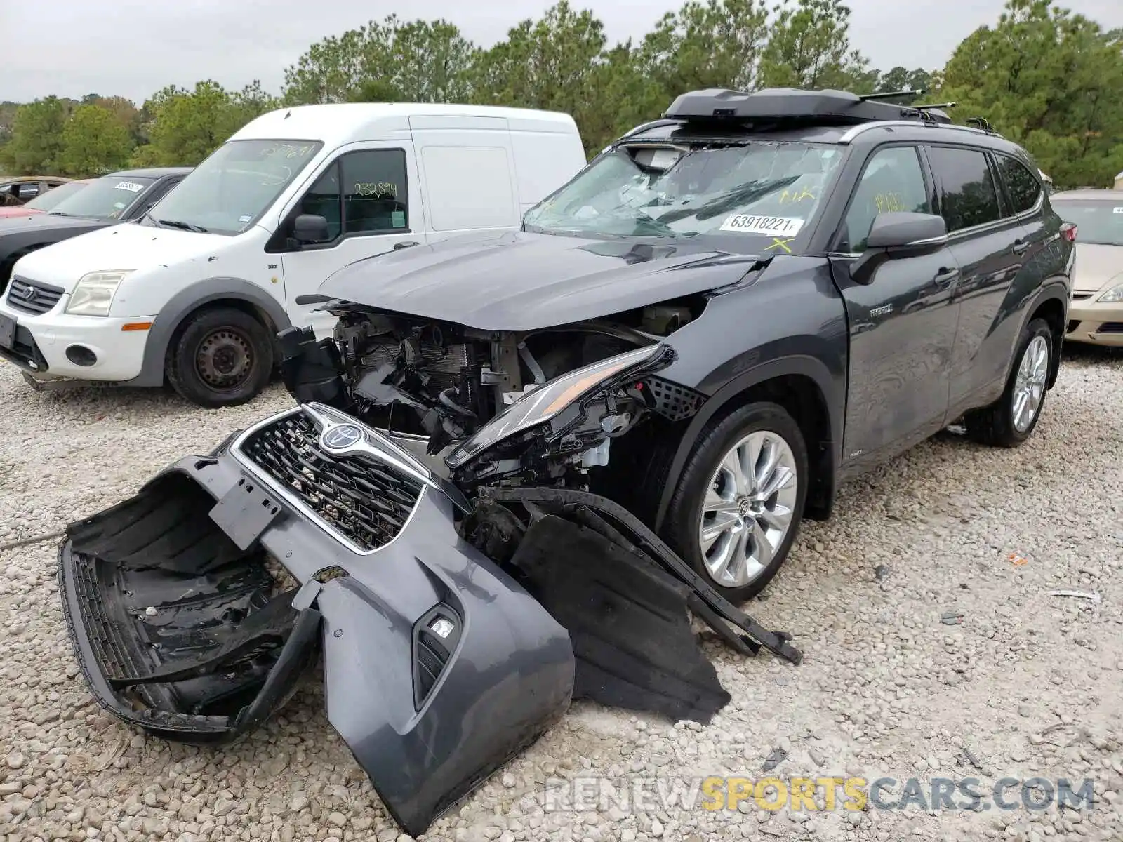 2 Photograph of a damaged car 5TDDBRCH8LS002839 TOYOTA HIGHLANDER 2020