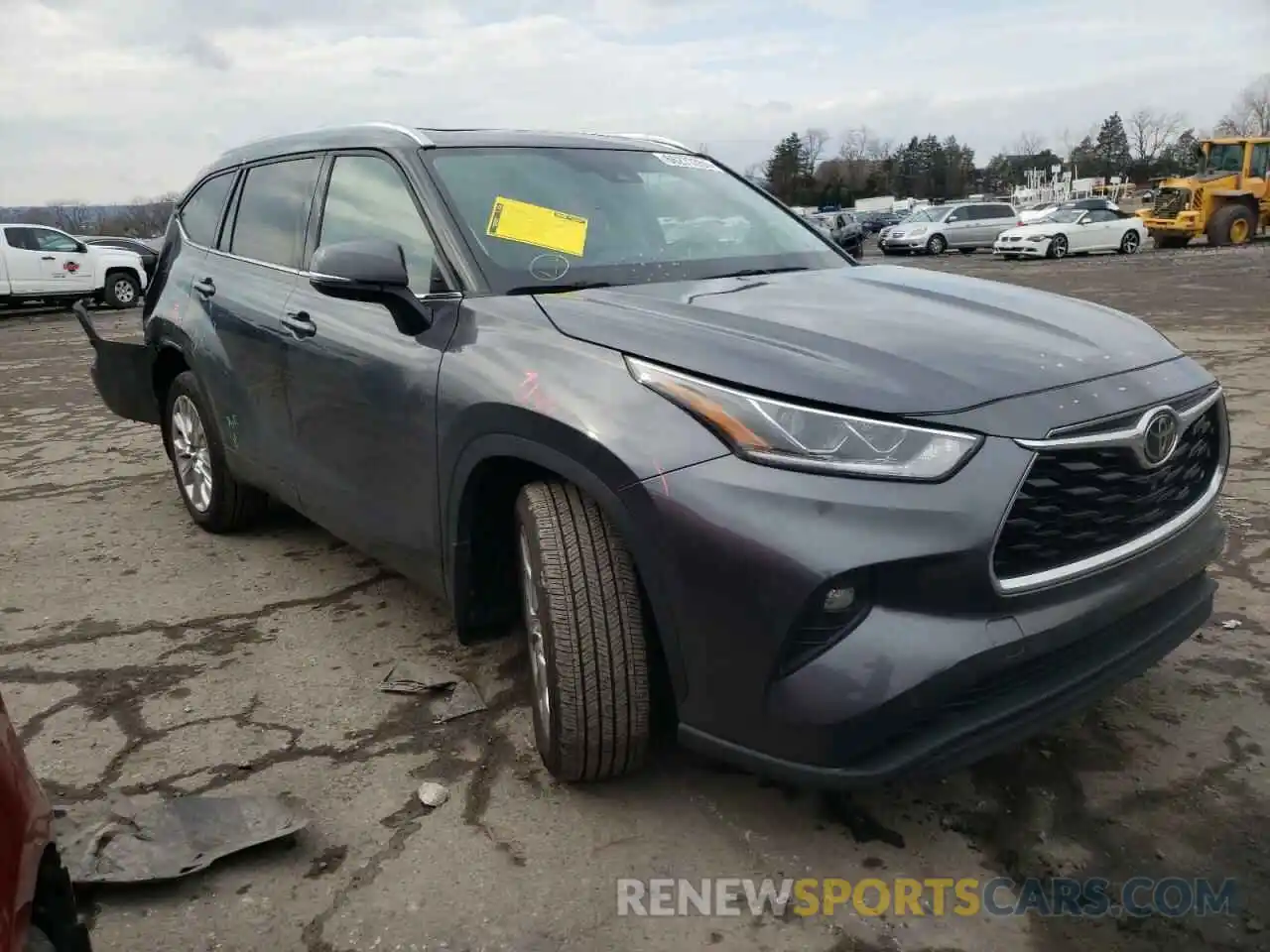 1 Photograph of a damaged car 5TDDZRBH0LS020670 TOYOTA HIGHLANDER 2020