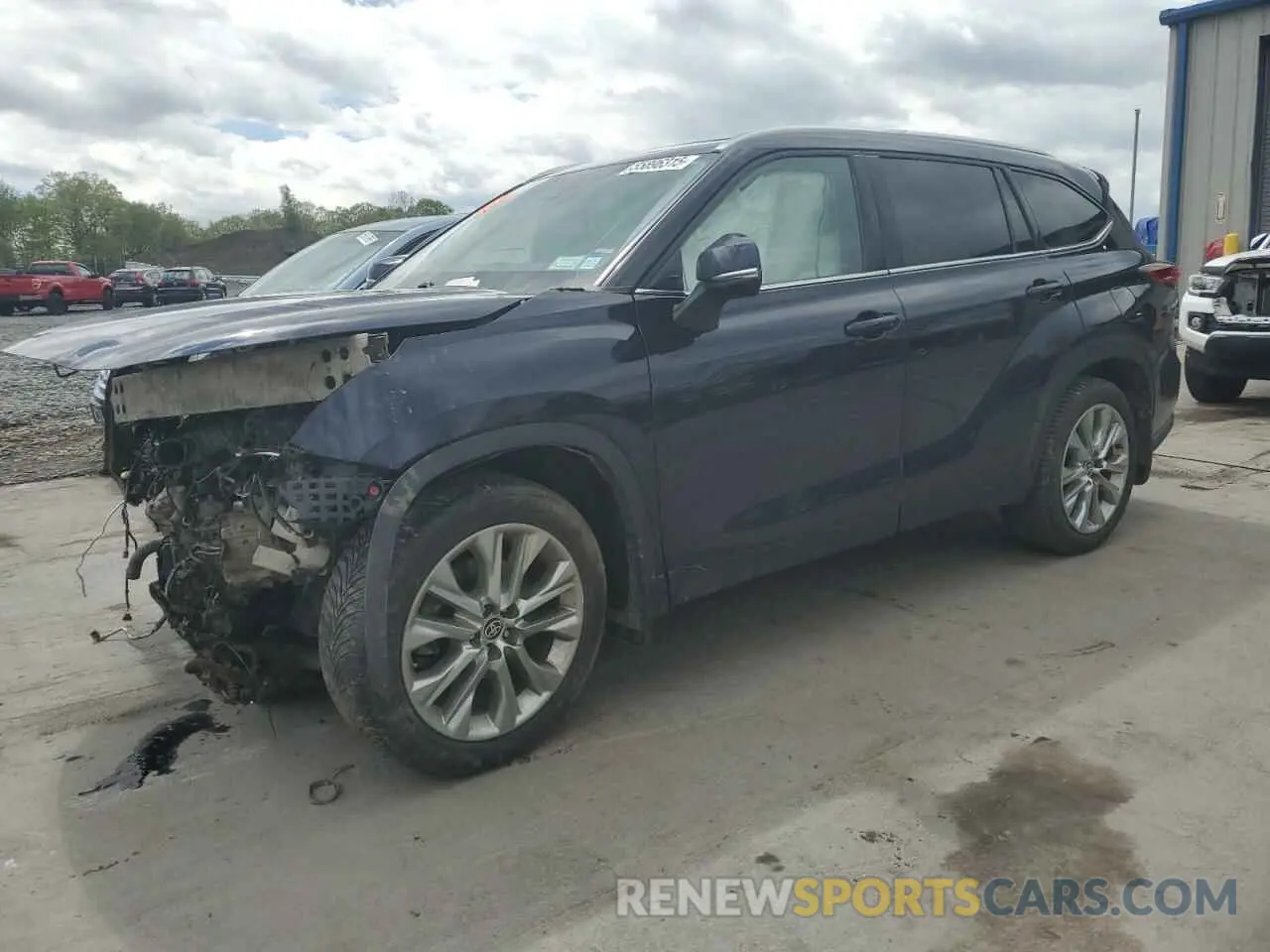 1 Photograph of a damaged car 5TDDZRBH0LS024606 TOYOTA HIGHLANDER 2020