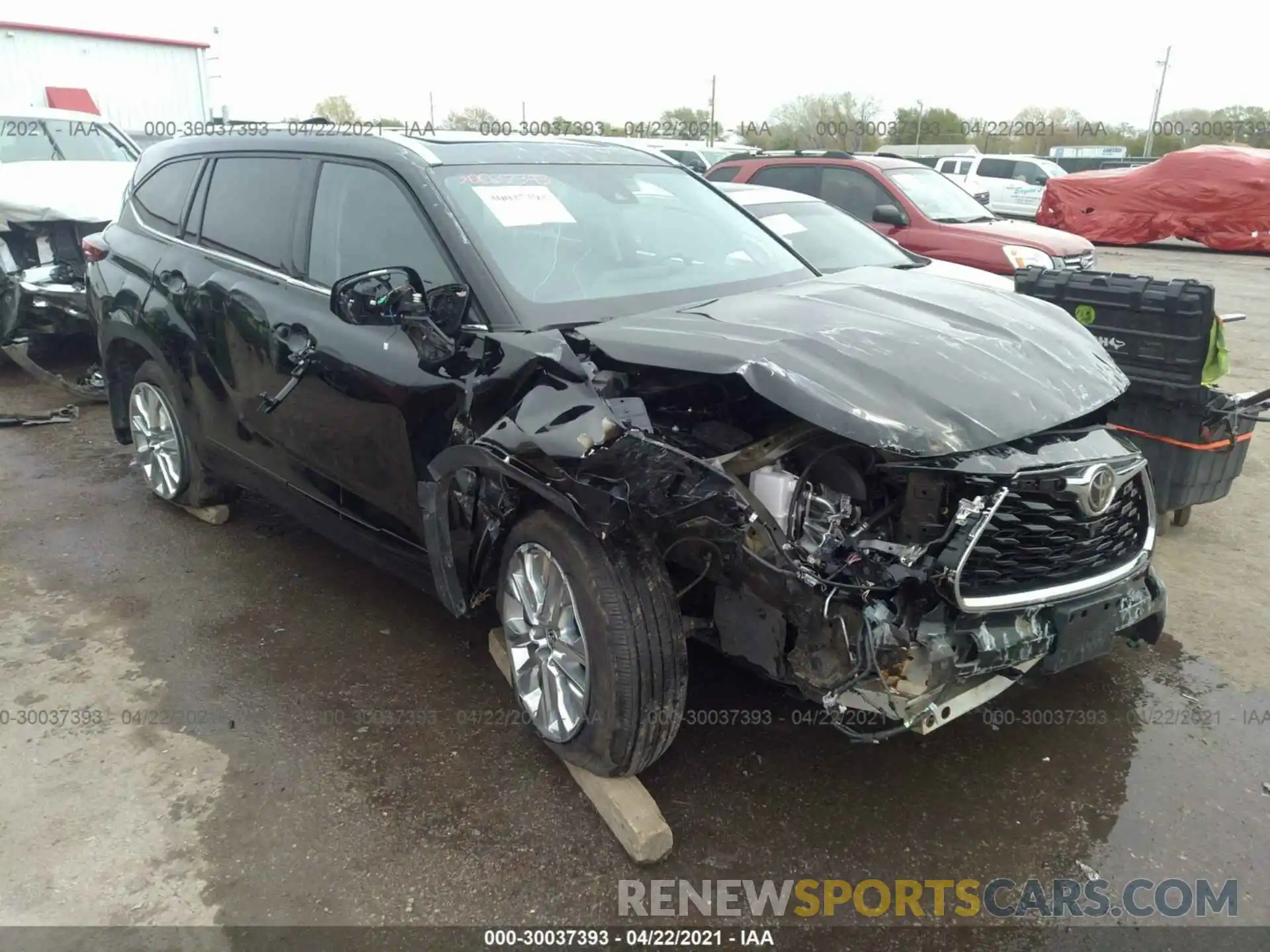 1 Photograph of a damaged car 5TDDZRBH0LS031801 TOYOTA HIGHLANDER 2020