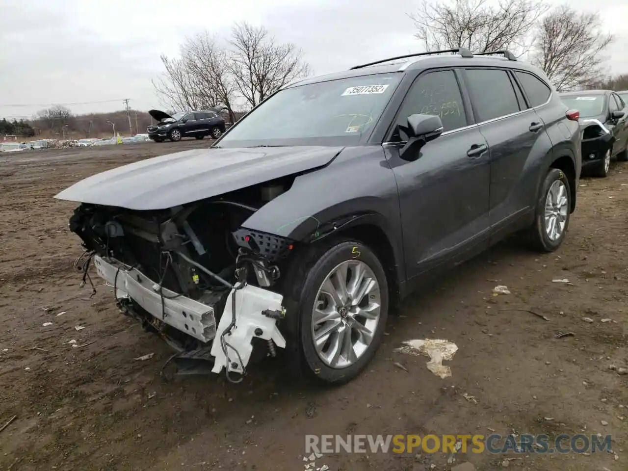 2 Photograph of a damaged car 5TDDZRBH1LS016823 TOYOTA HIGHLANDER 2020