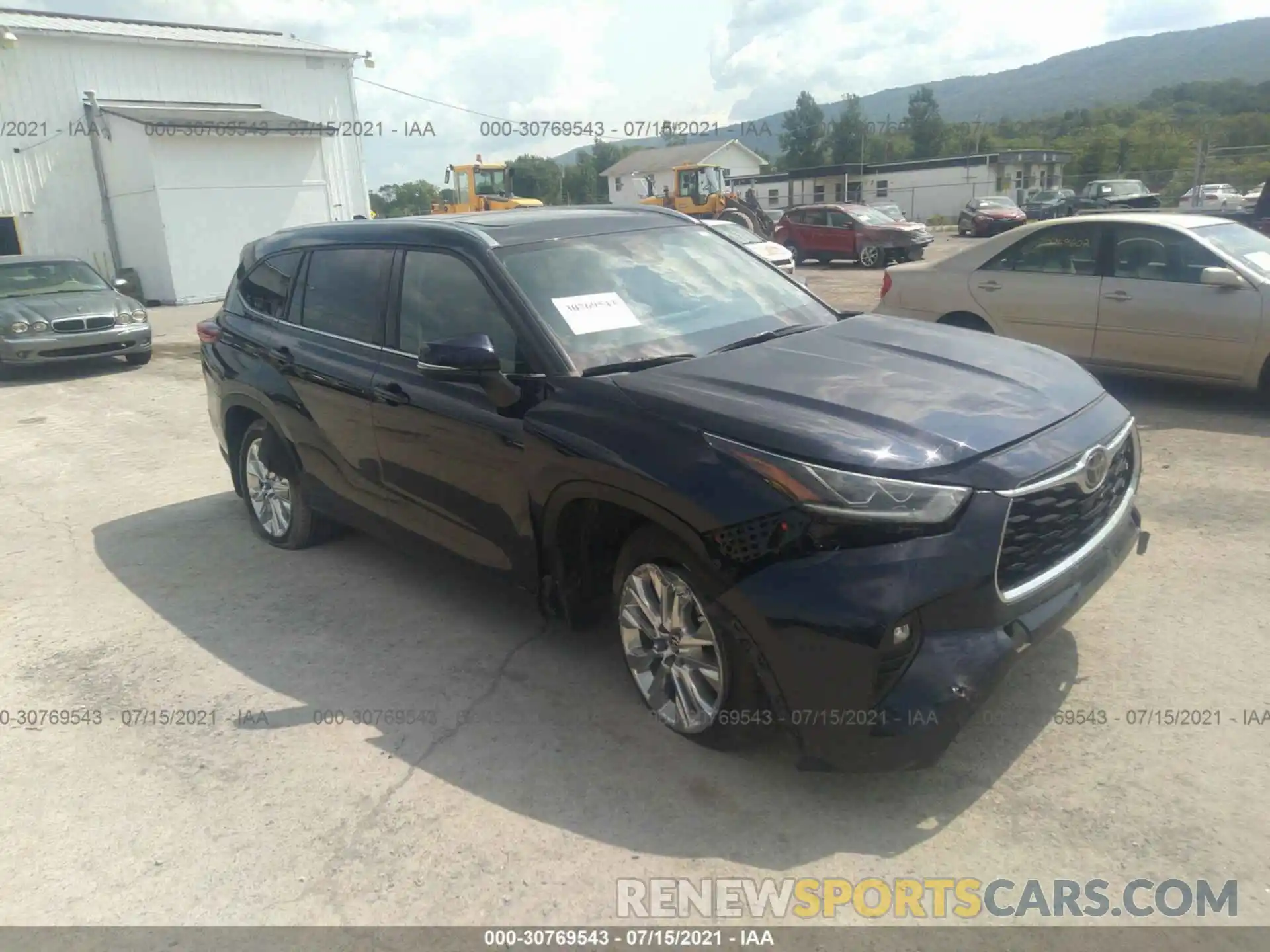 1 Photograph of a damaged car 5TDDZRBH1LS026087 TOYOTA HIGHLANDER 2020