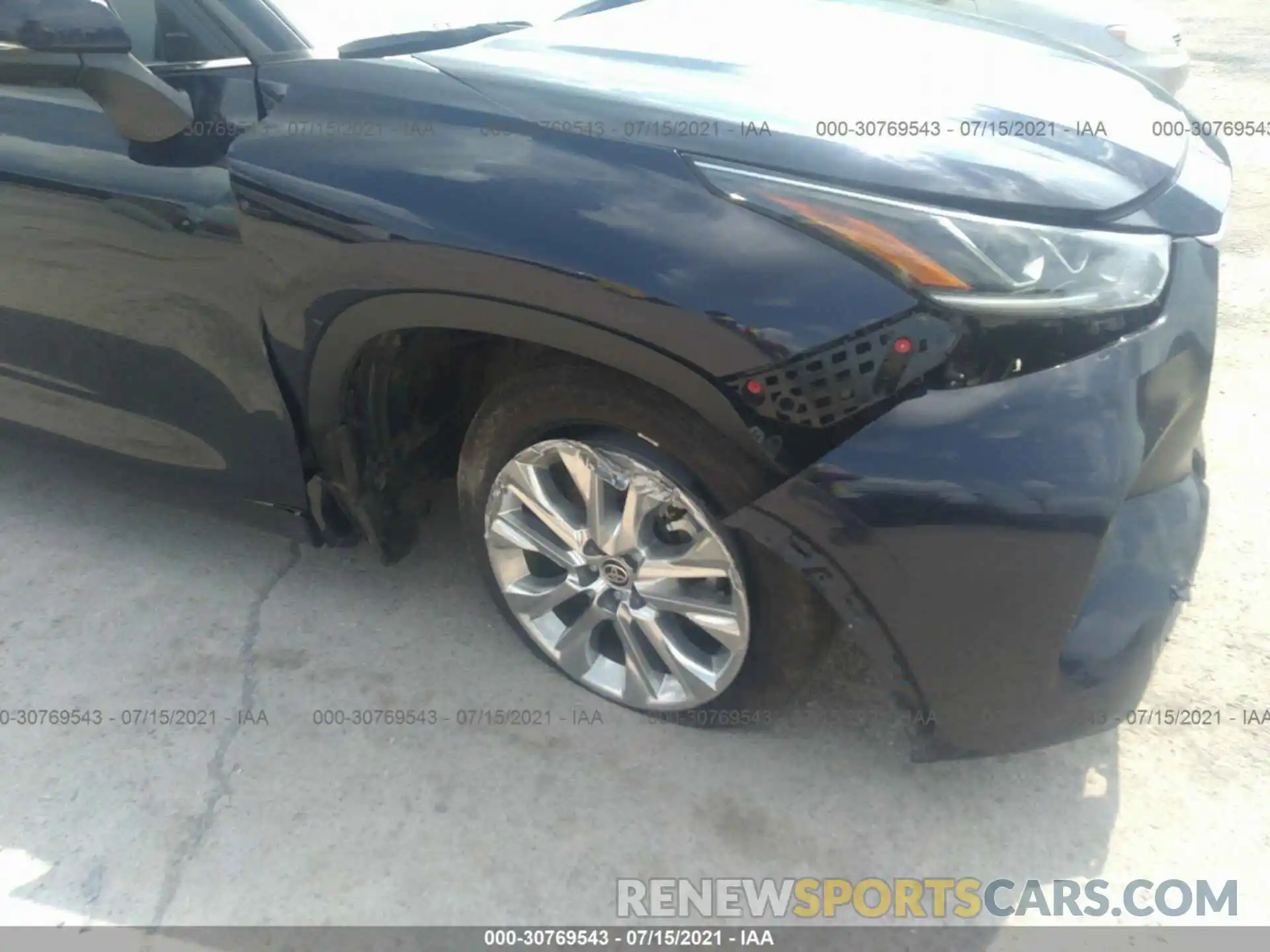 6 Photograph of a damaged car 5TDDZRBH1LS026087 TOYOTA HIGHLANDER 2020