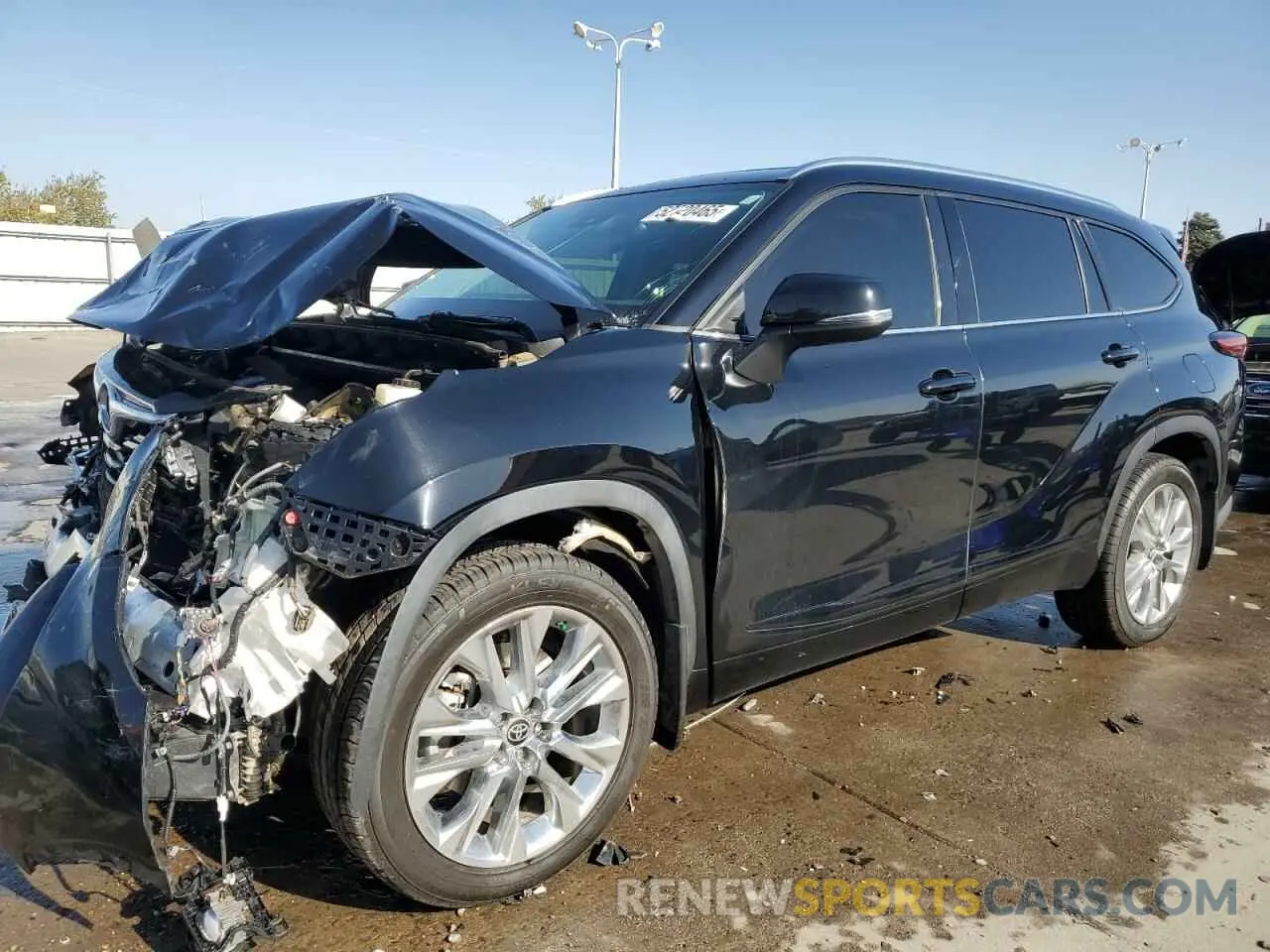 1 Photograph of a damaged car 5TDDZRBH1LS055833 TOYOTA HIGHLANDER 2020