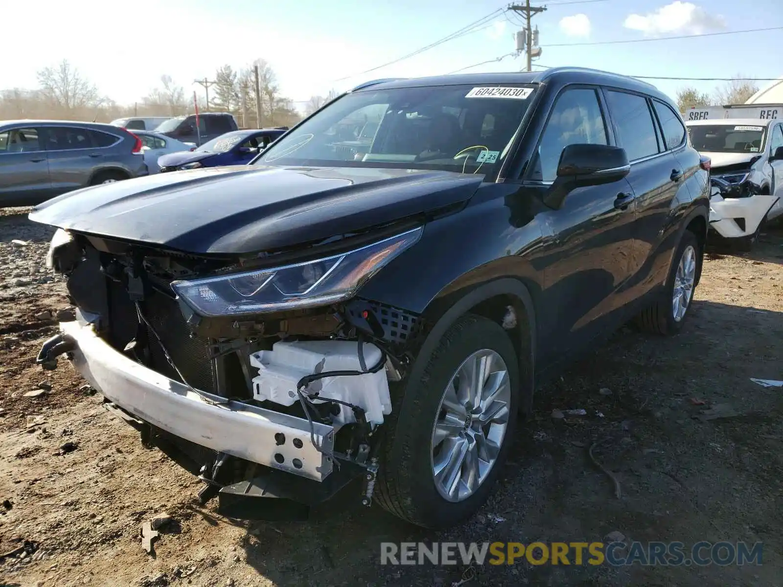 2 Photograph of a damaged car 5TDDZRBH2LS012408 TOYOTA HIGHLANDER 2020