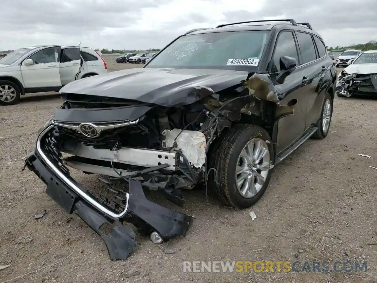 2 Photograph of a damaged car 5TDDZRBH3LS029766 TOYOTA HIGHLANDER 2020