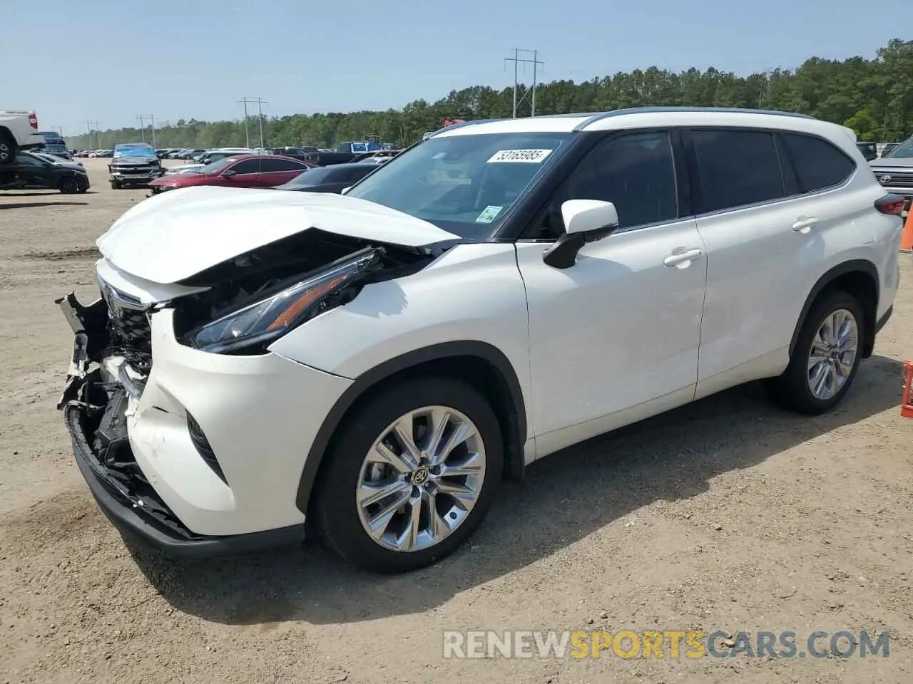 1 Photograph of a damaged car 5TDDZRBH5LS023273 TOYOTA HIGHLANDER 2020