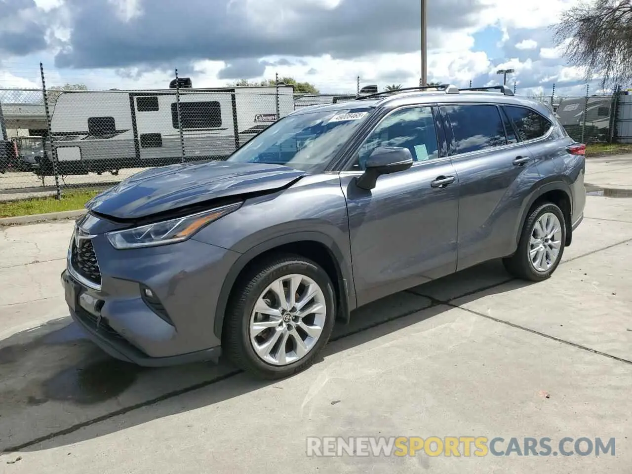 1 Photograph of a damaged car 5TDDZRBH5LS023452 TOYOTA HIGHLANDER 2020