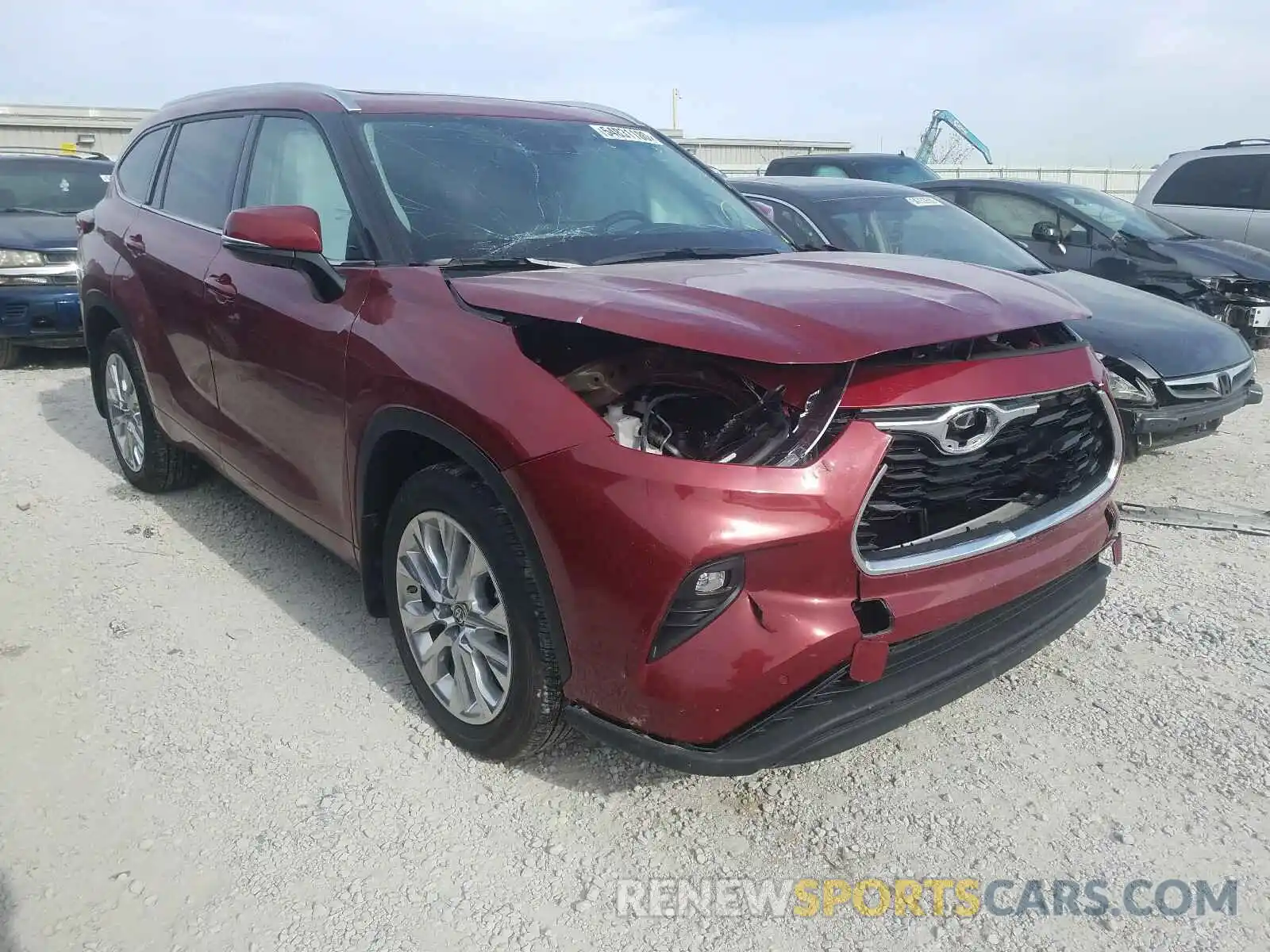 1 Photograph of a damaged car 5TDDZRBH6LS010936 TOYOTA HIGHLANDER 2020