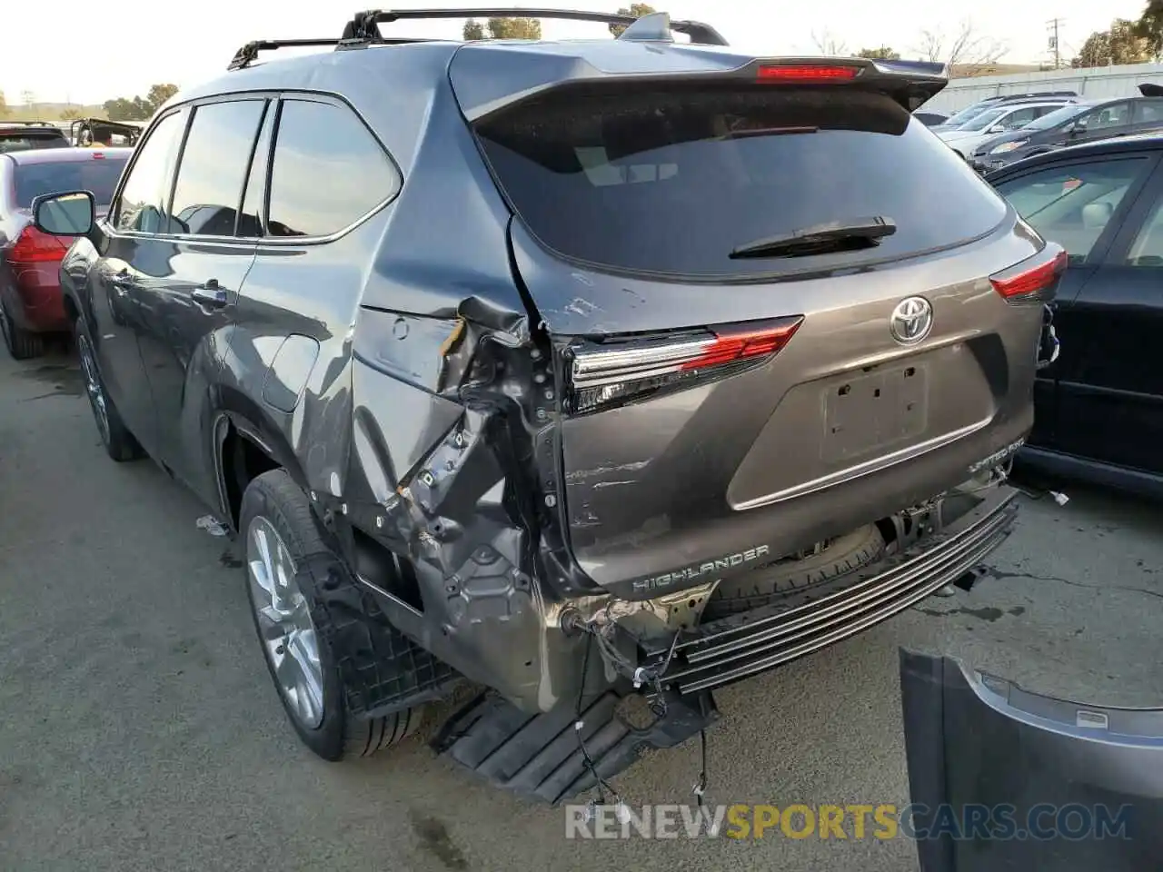 2 Photograph of a damaged car 5TDDZRBH6LS013657 TOYOTA HIGHLANDER 2020