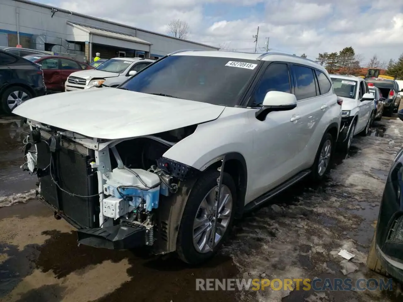 1 Photograph of a damaged car 5TDDZRBH6LS014016 TOYOTA HIGHLANDER 2020