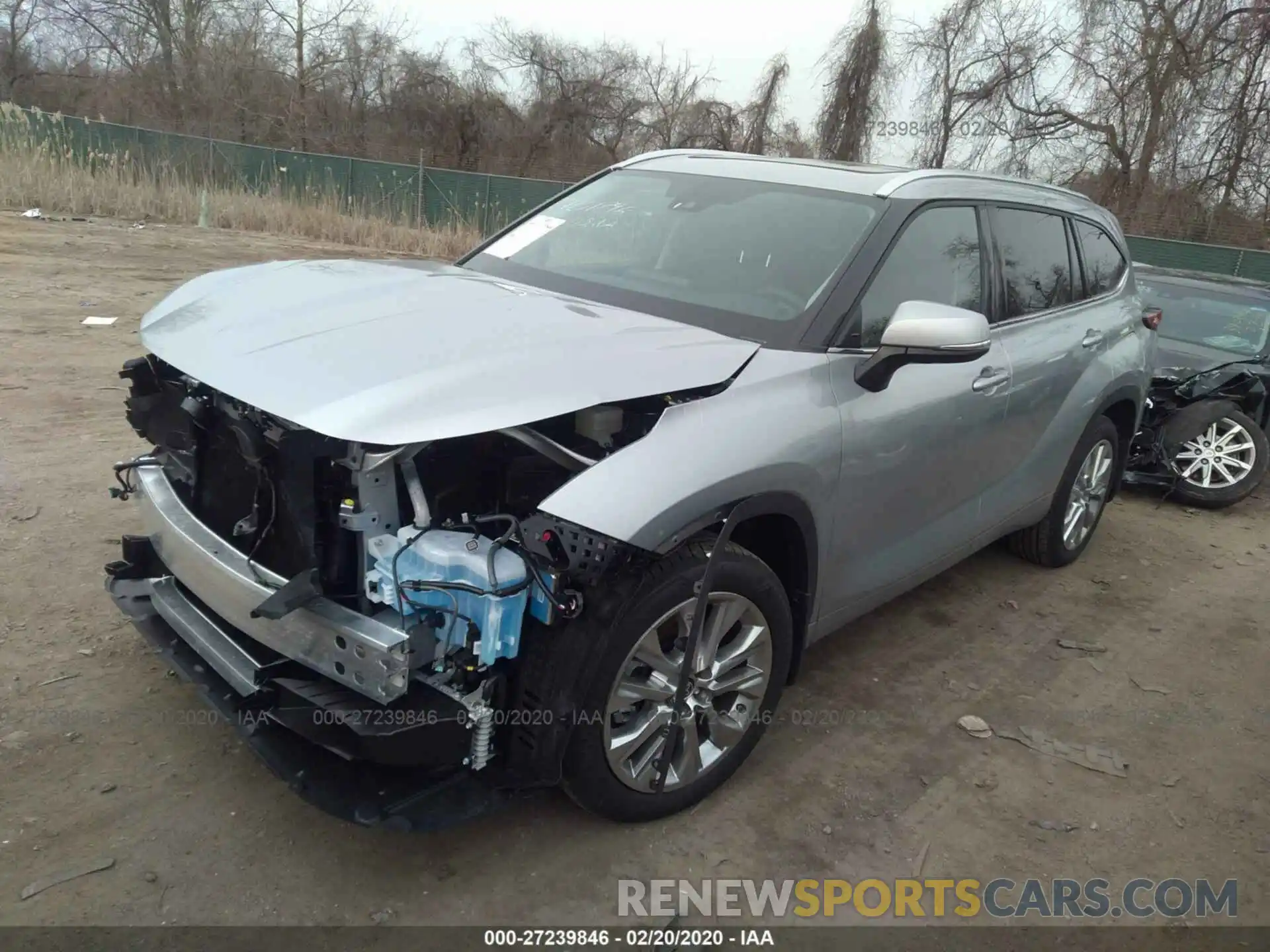 2 Photograph of a damaged car 5TDDZRBH8LS000795 TOYOTA HIGHLANDER 2020