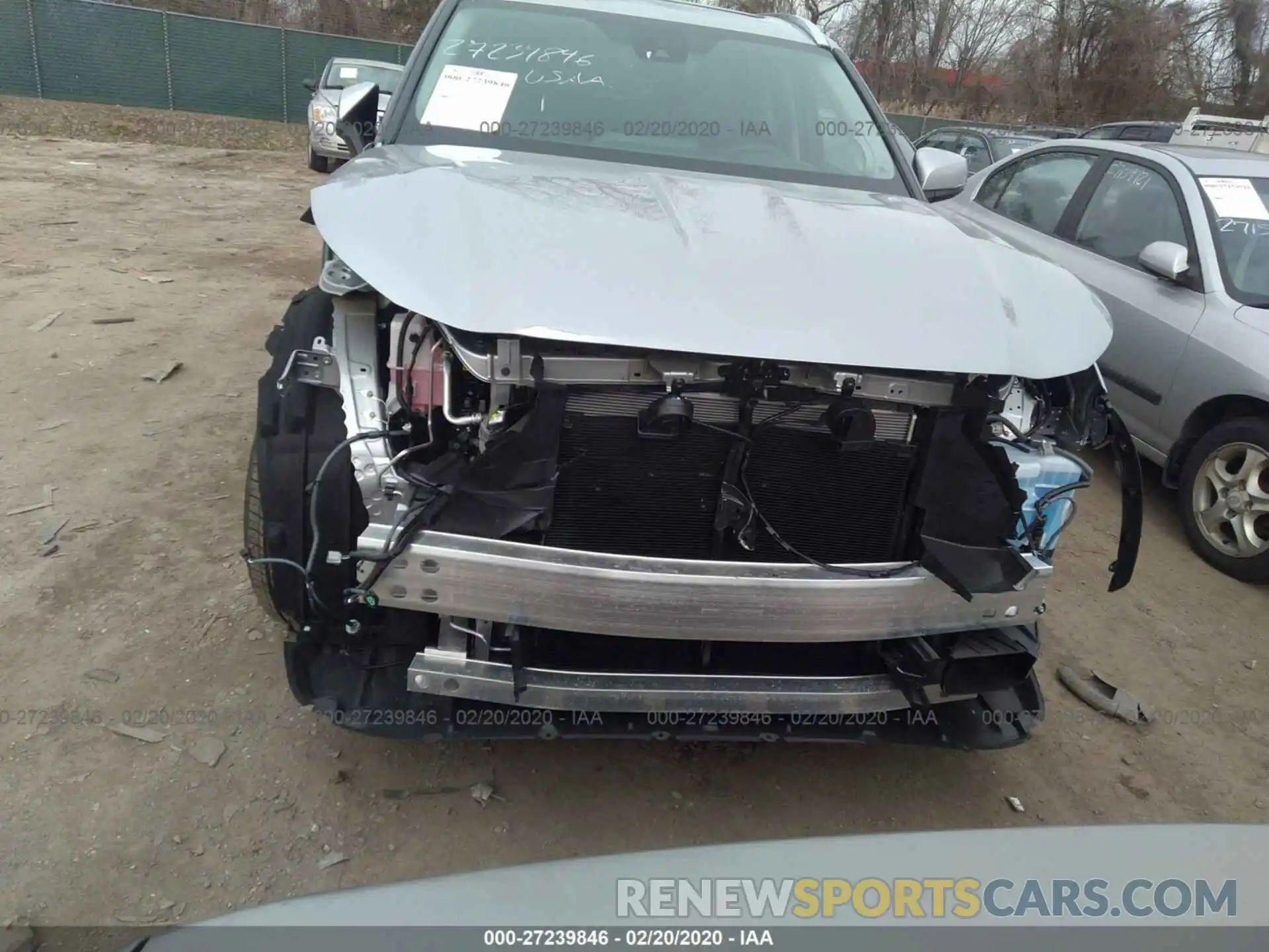 6 Photograph of a damaged car 5TDDZRBH8LS000795 TOYOTA HIGHLANDER 2020