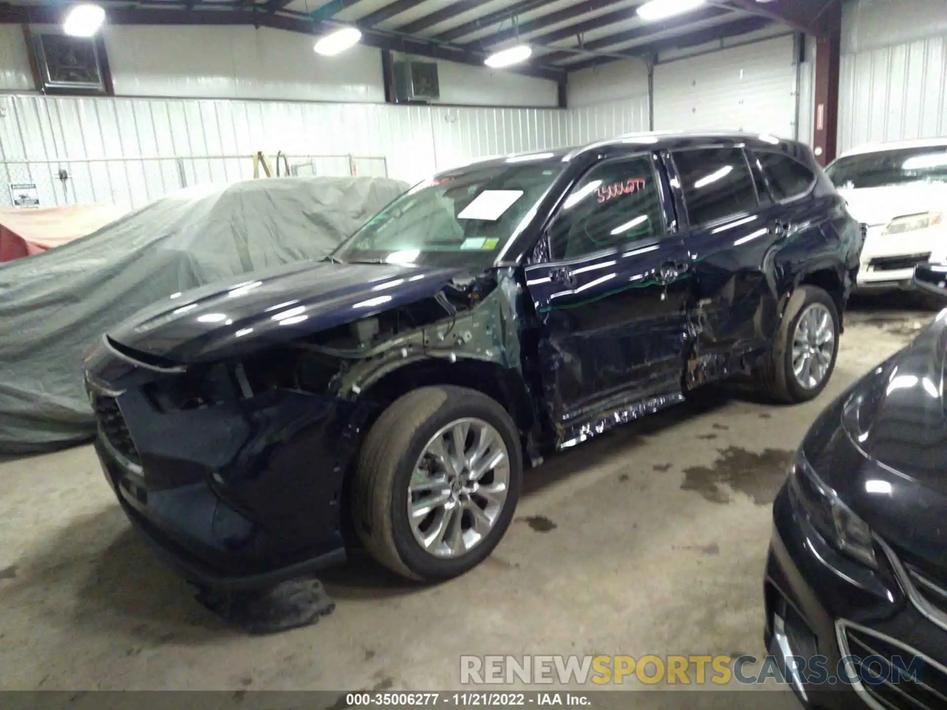 2 Photograph of a damaged car 5TDDZRBH8LS003311 TOYOTA HIGHLANDER 2020