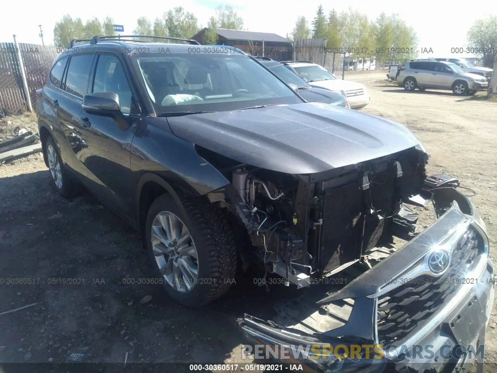 1 Photograph of a damaged car 5TDDZRBHXLS010325 TOYOTA HIGHLANDER 2020