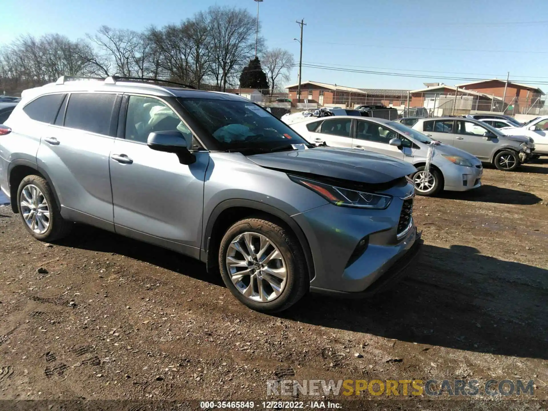 1 Photograph of a damaged car 5TDDZRBHXLS047374 TOYOTA HIGHLANDER 2020