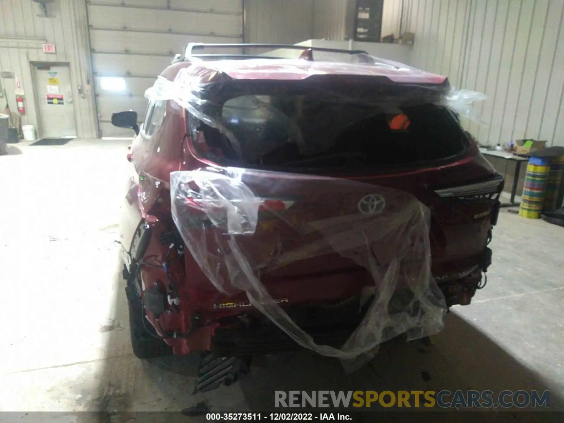 6 Photograph of a damaged car 5TDEBRCH1LS001018 TOYOTA HIGHLANDER 2020