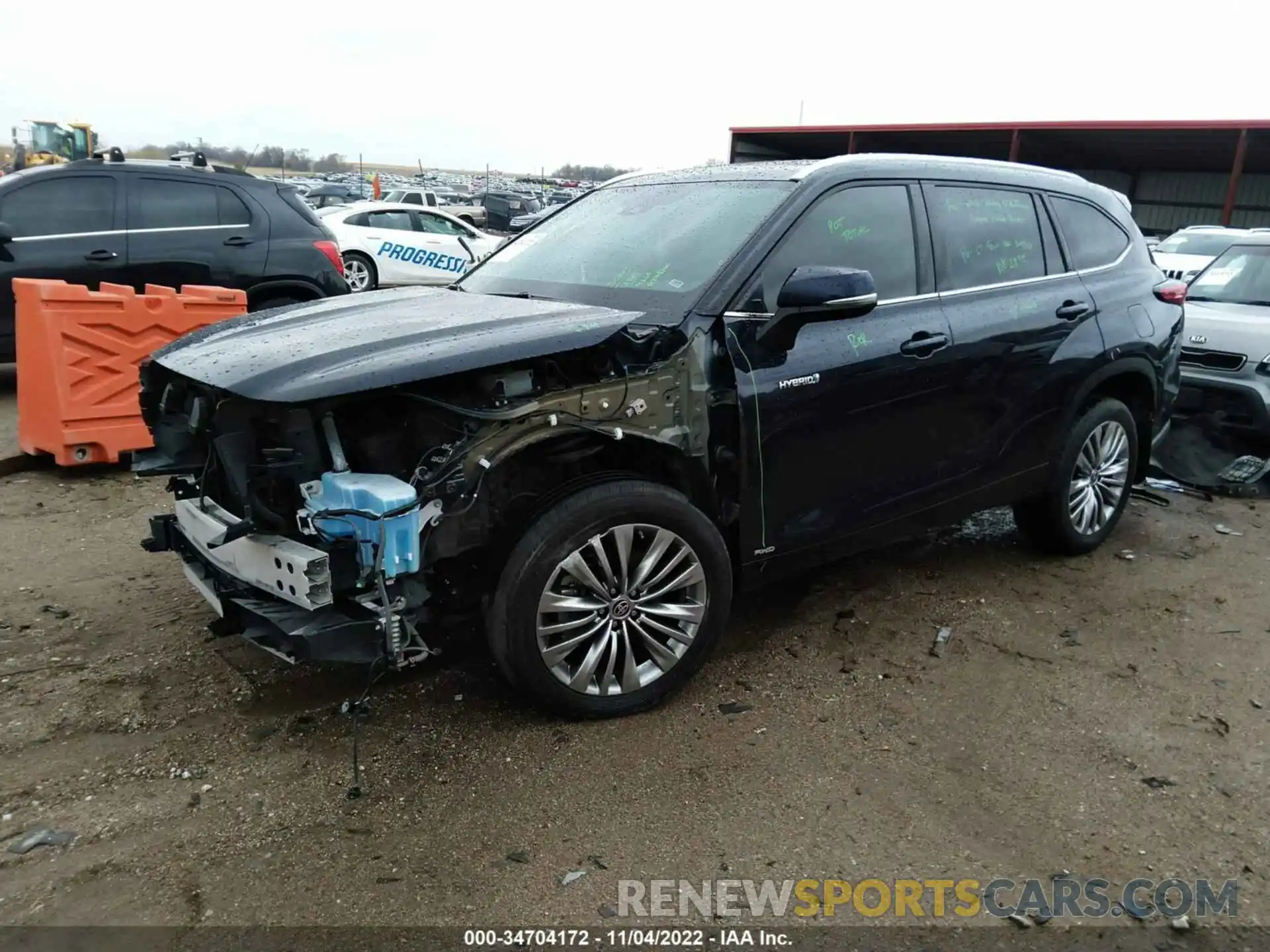 2 Photograph of a damaged car 5TDEBRCH1LS008311 TOYOTA HIGHLANDER 2020