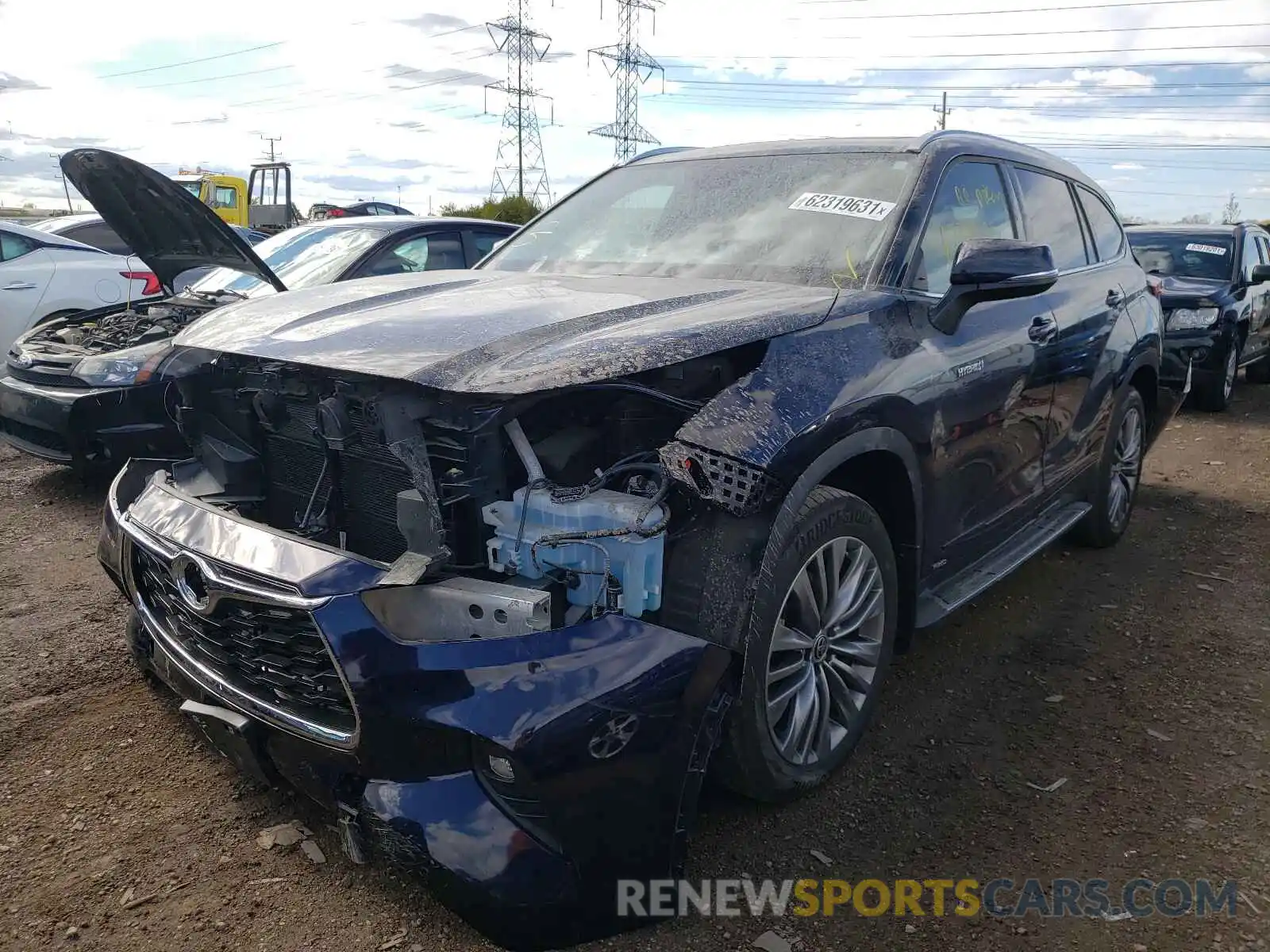 2 Photograph of a damaged car 5TDEBRCH2LS000783 TOYOTA HIGHLANDER 2020