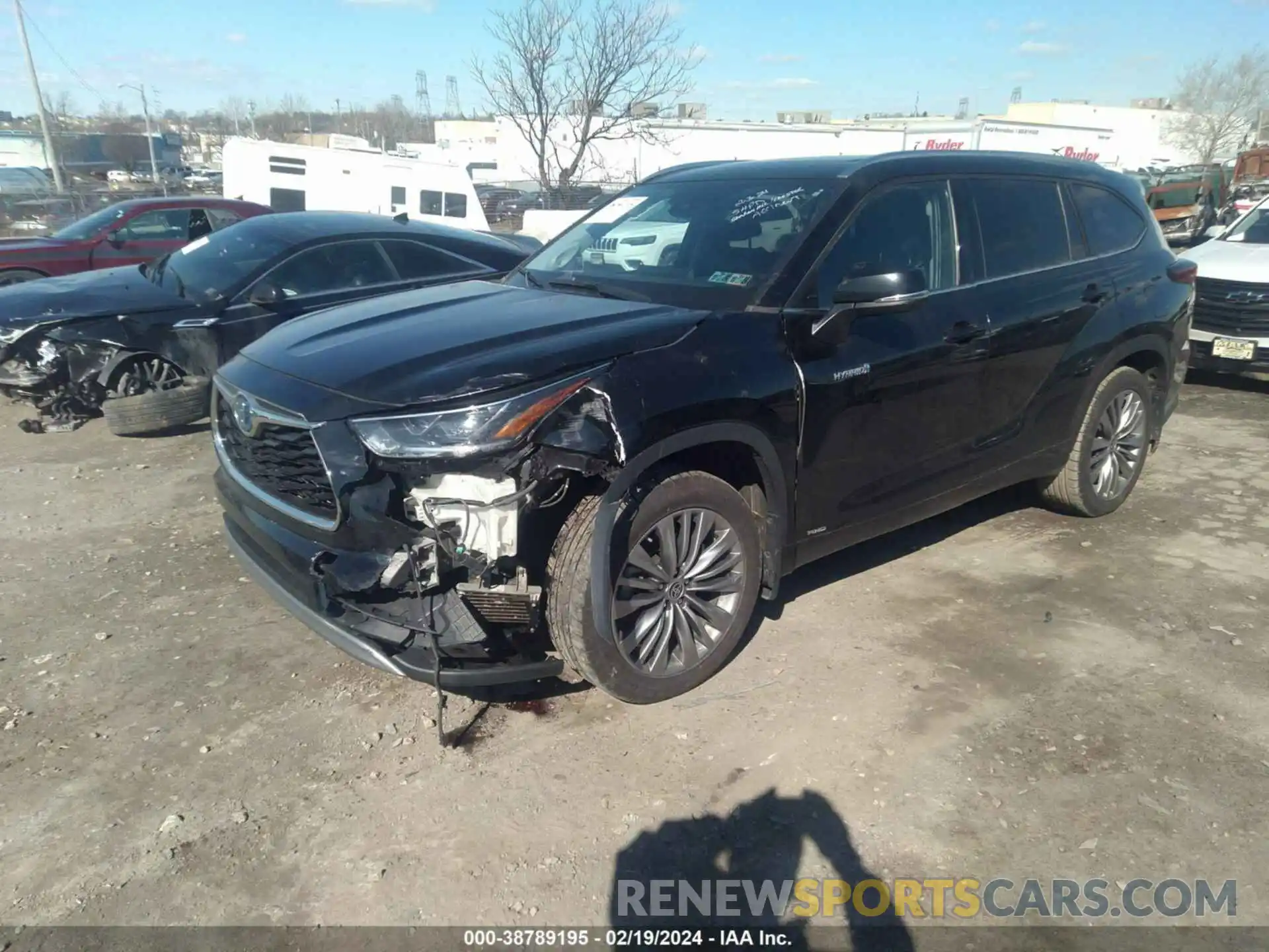 2 Photograph of a damaged car 5TDEBRCH2LS008706 TOYOTA HIGHLANDER 2020