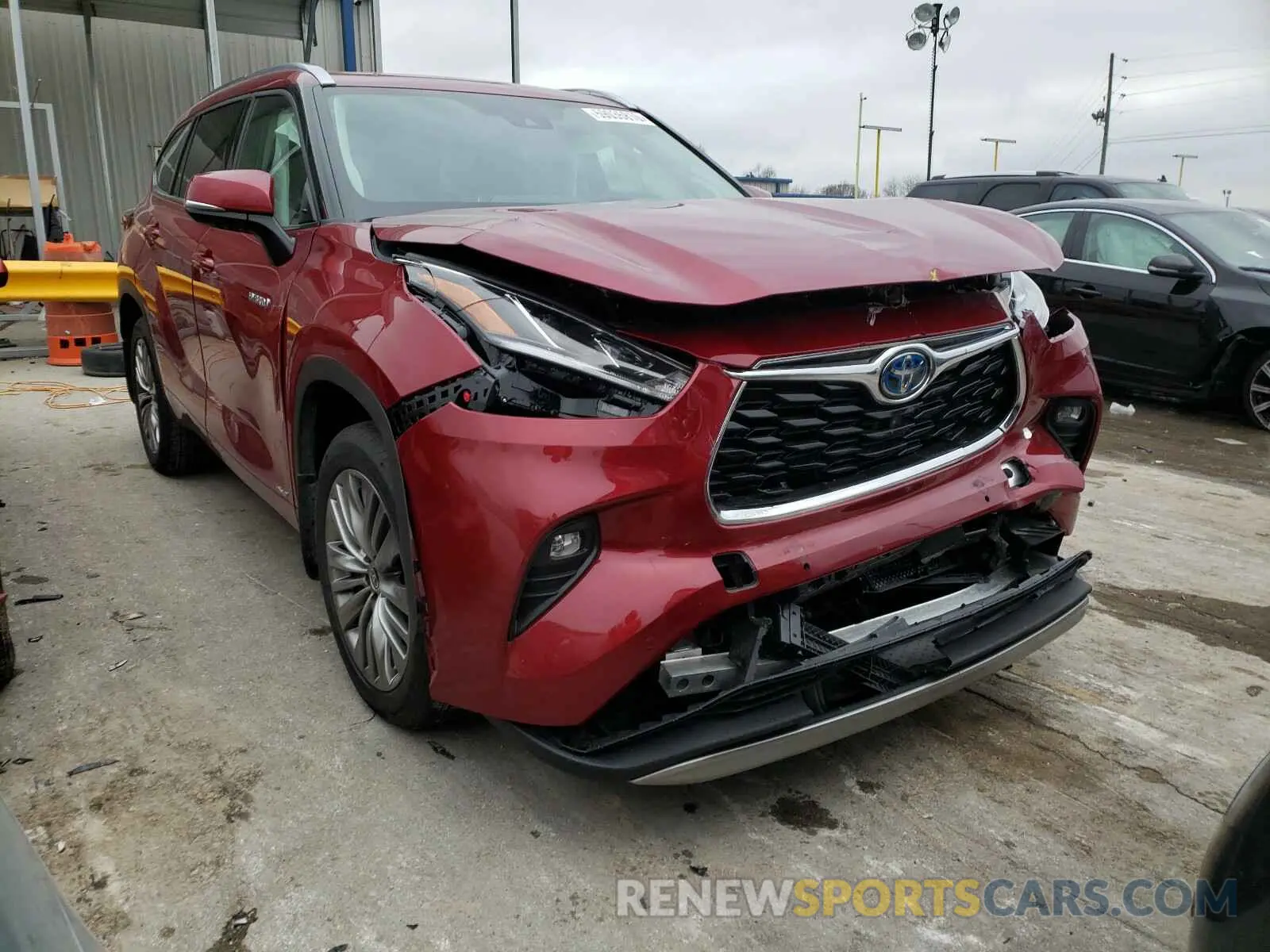 1 Photograph of a damaged car 5TDEBRCH2LS010021 TOYOTA HIGHLANDER 2020