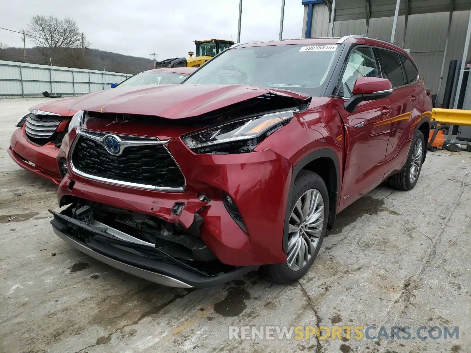 2 Photograph of a damaged car 5TDEBRCH2LS010021 TOYOTA HIGHLANDER 2020
