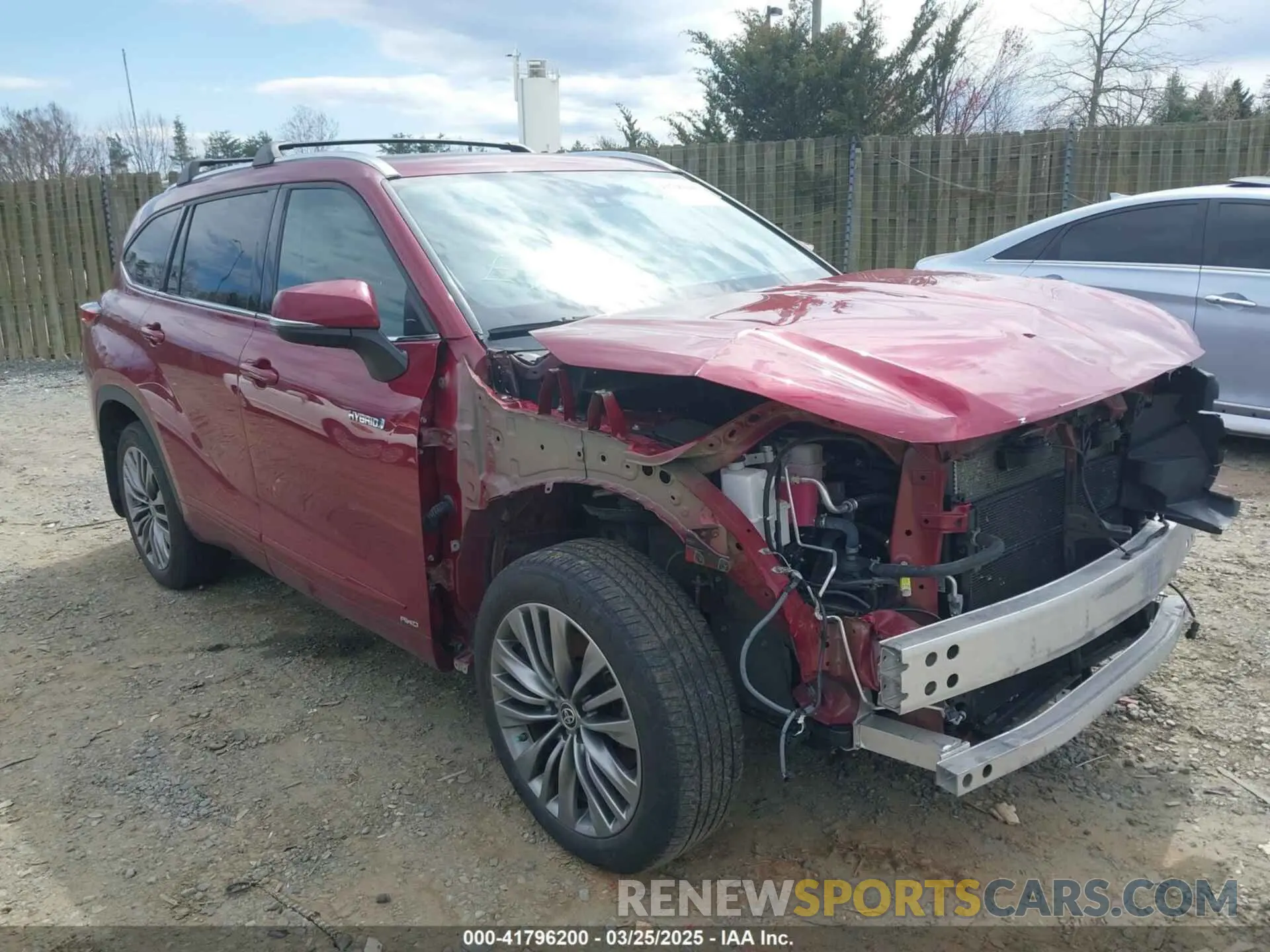 1 Photograph of a damaged car 5TDEBRCH3LS003336 TOYOTA HIGHLANDER 2020