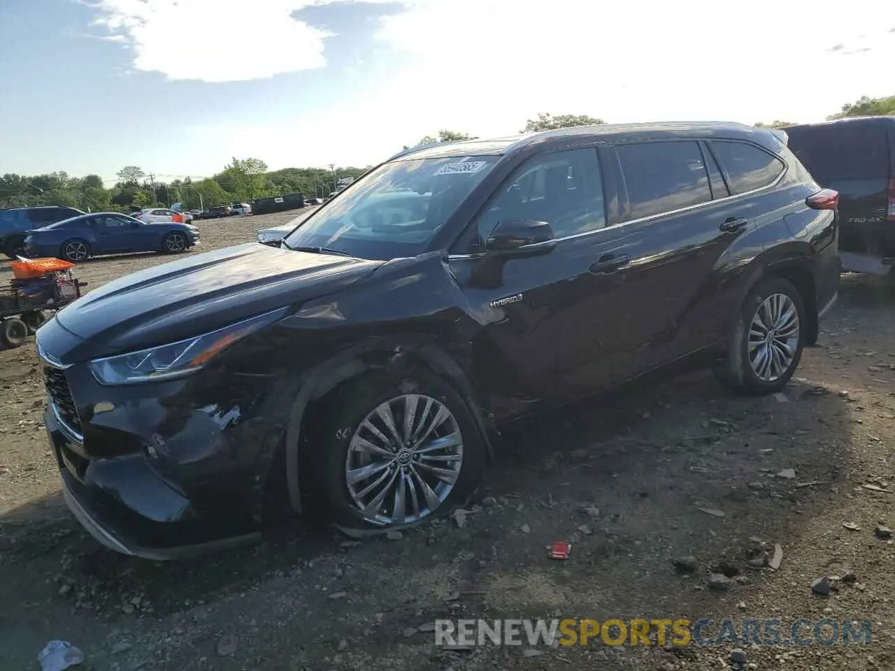 1 Photograph of a damaged car 5TDEBRCH9LS002465 TOYOTA HIGHLANDER 2020