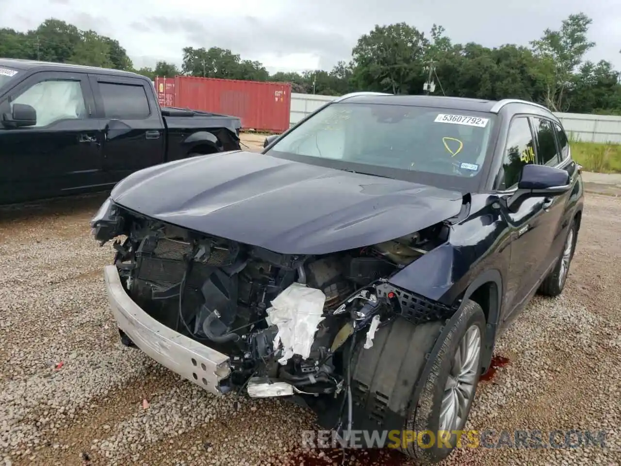 2 Photograph of a damaged car 5TDFARAH3LS001502 TOYOTA HIGHLANDER 2020