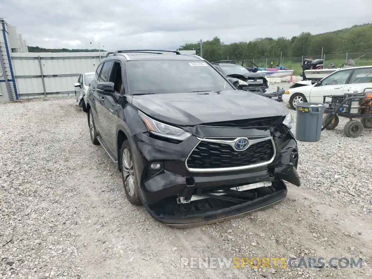 1 Photograph of a damaged car 5TDFARAH4LS003257 TOYOTA HIGHLANDER 2020