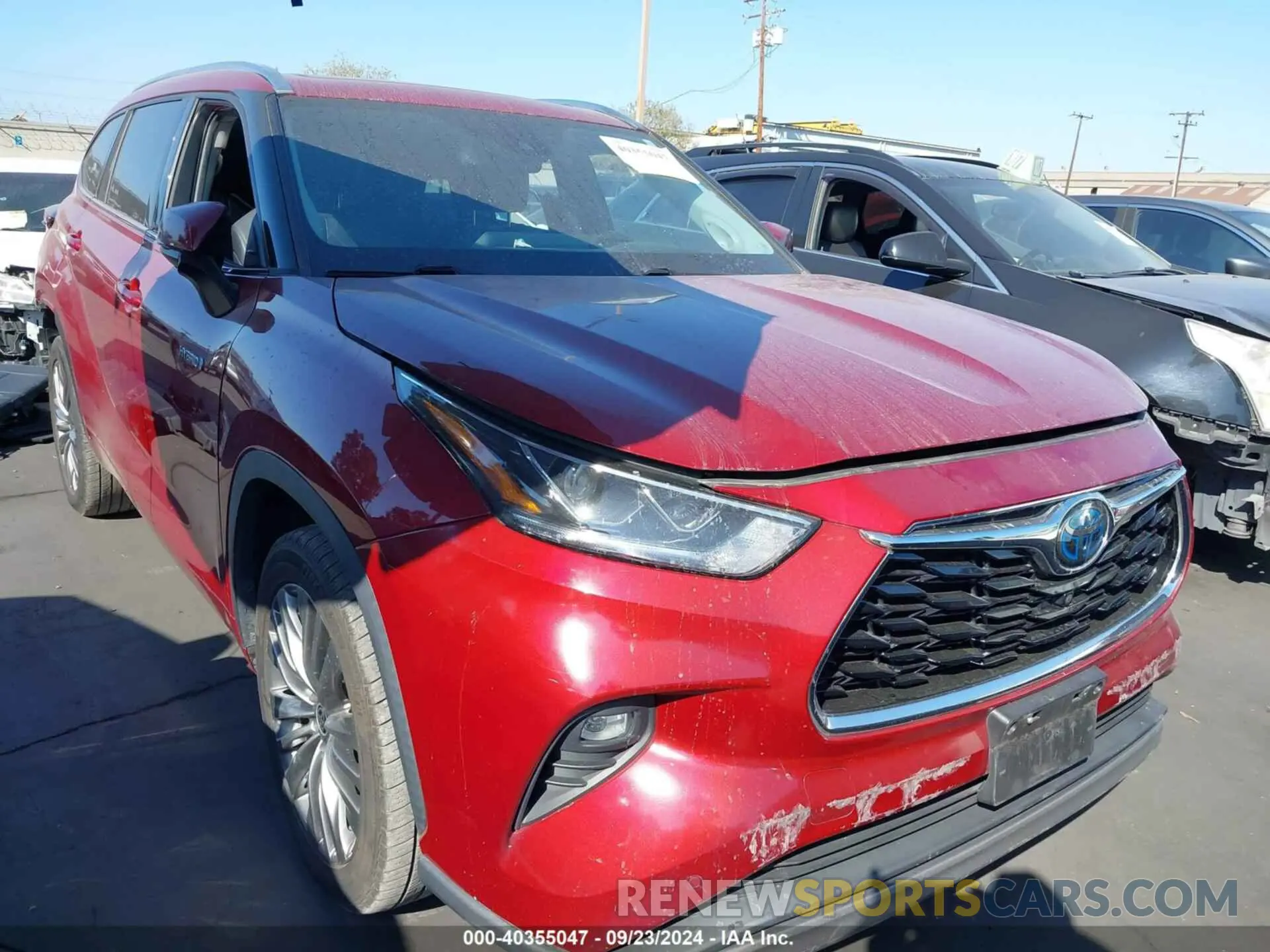 1 Photograph of a damaged car 5TDFARAH5LS000836 TOYOTA HIGHLANDER 2020