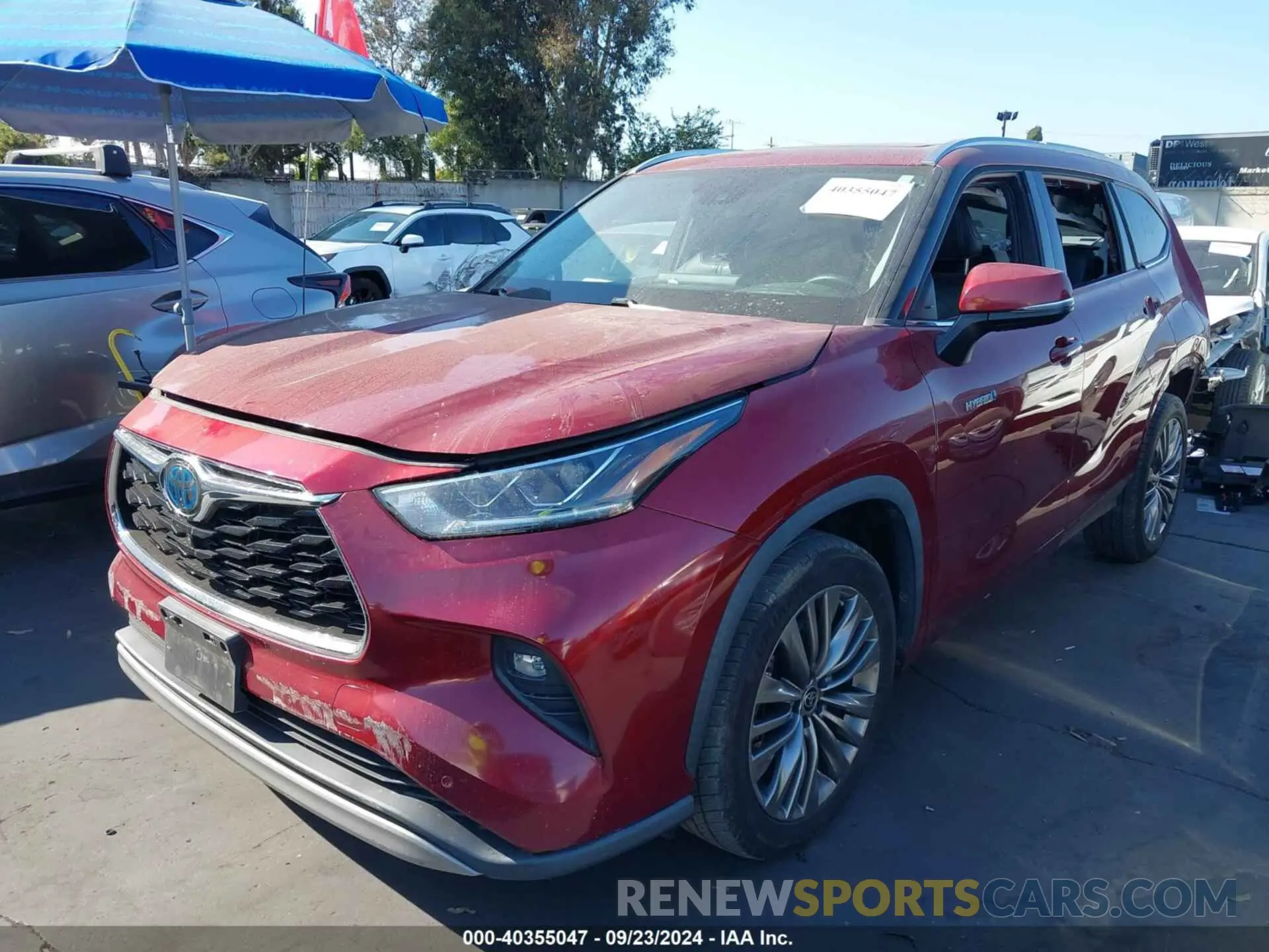 2 Photograph of a damaged car 5TDFARAH5LS000836 TOYOTA HIGHLANDER 2020