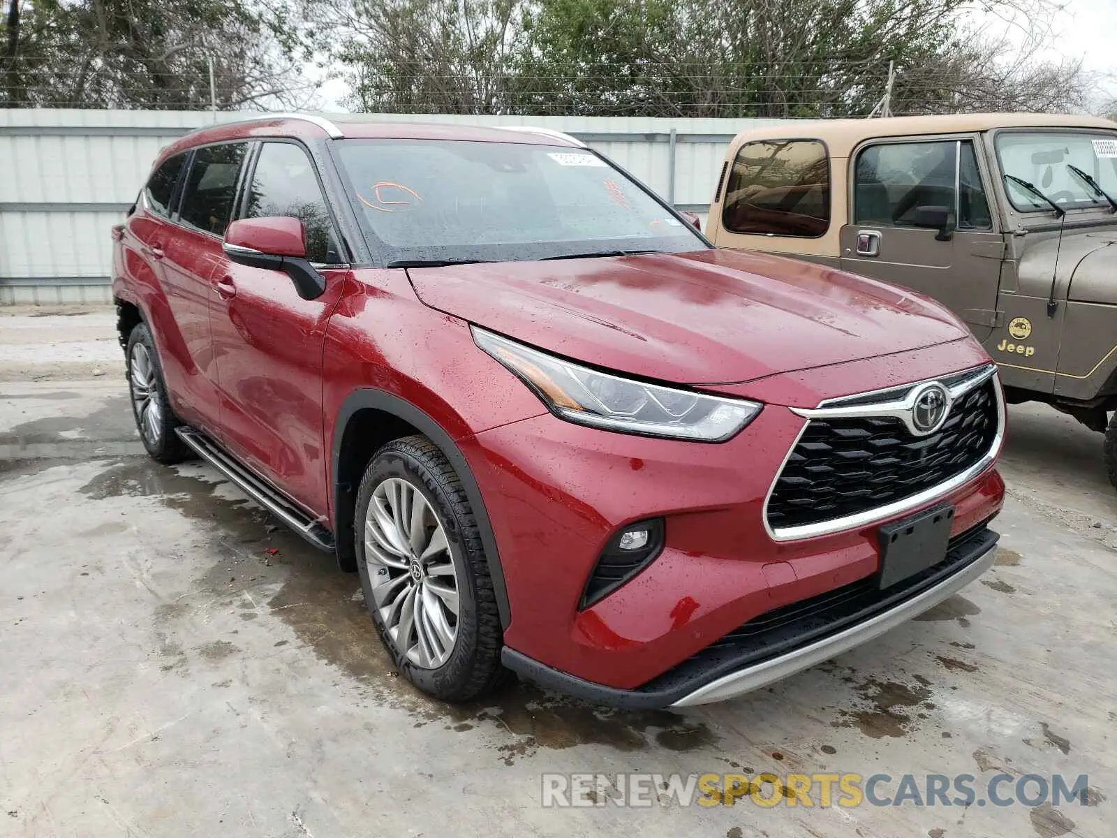 1 Photograph of a damaged car 5TDFZRAH6LS030856 TOYOTA HIGHLANDER 2020