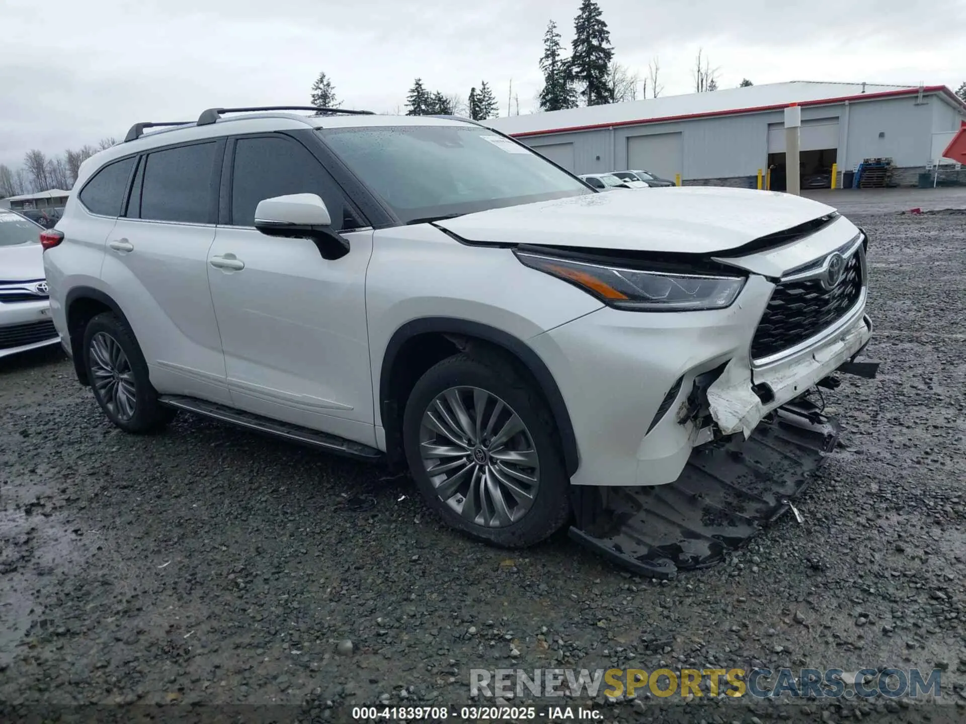 1 Photograph of a damaged car 5TDFZRBH0LS039681 TOYOTA HIGHLANDER 2020