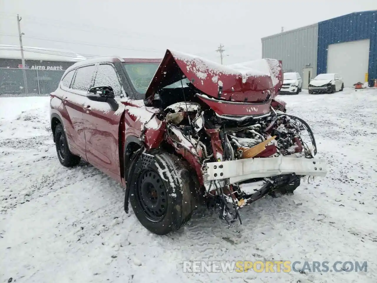 1 Photograph of a damaged car 5TDFZRBH1LS048020 TOYOTA HIGHLANDER 2020