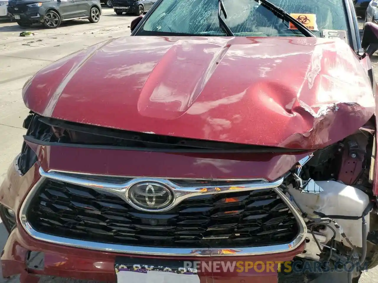 7 Photograph of a damaged car 5TDFZRBH3LS053283 TOYOTA HIGHLANDER 2020