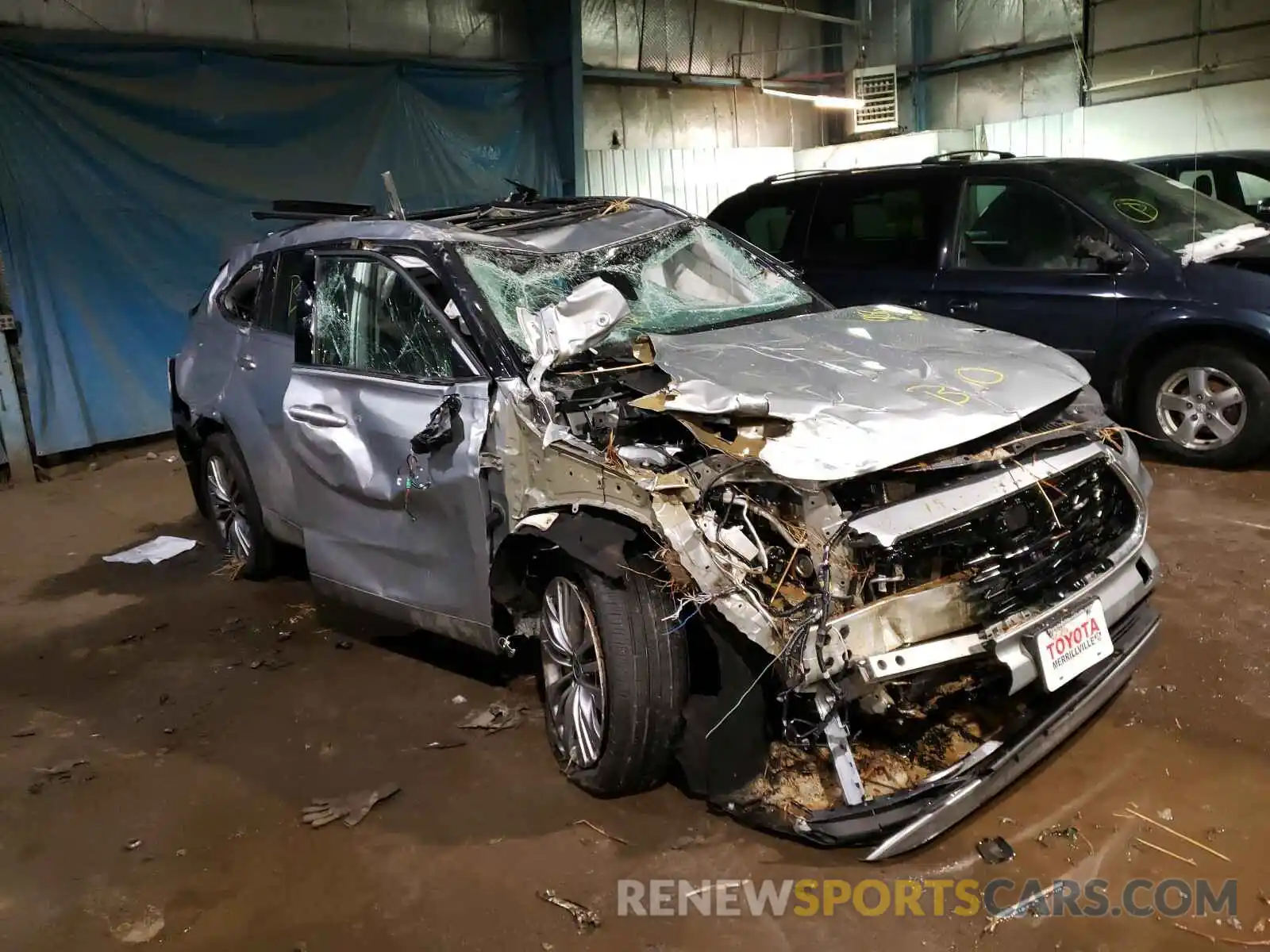 1 Photograph of a damaged car 5TDFZRBH4LS036184 TOYOTA HIGHLANDER 2020