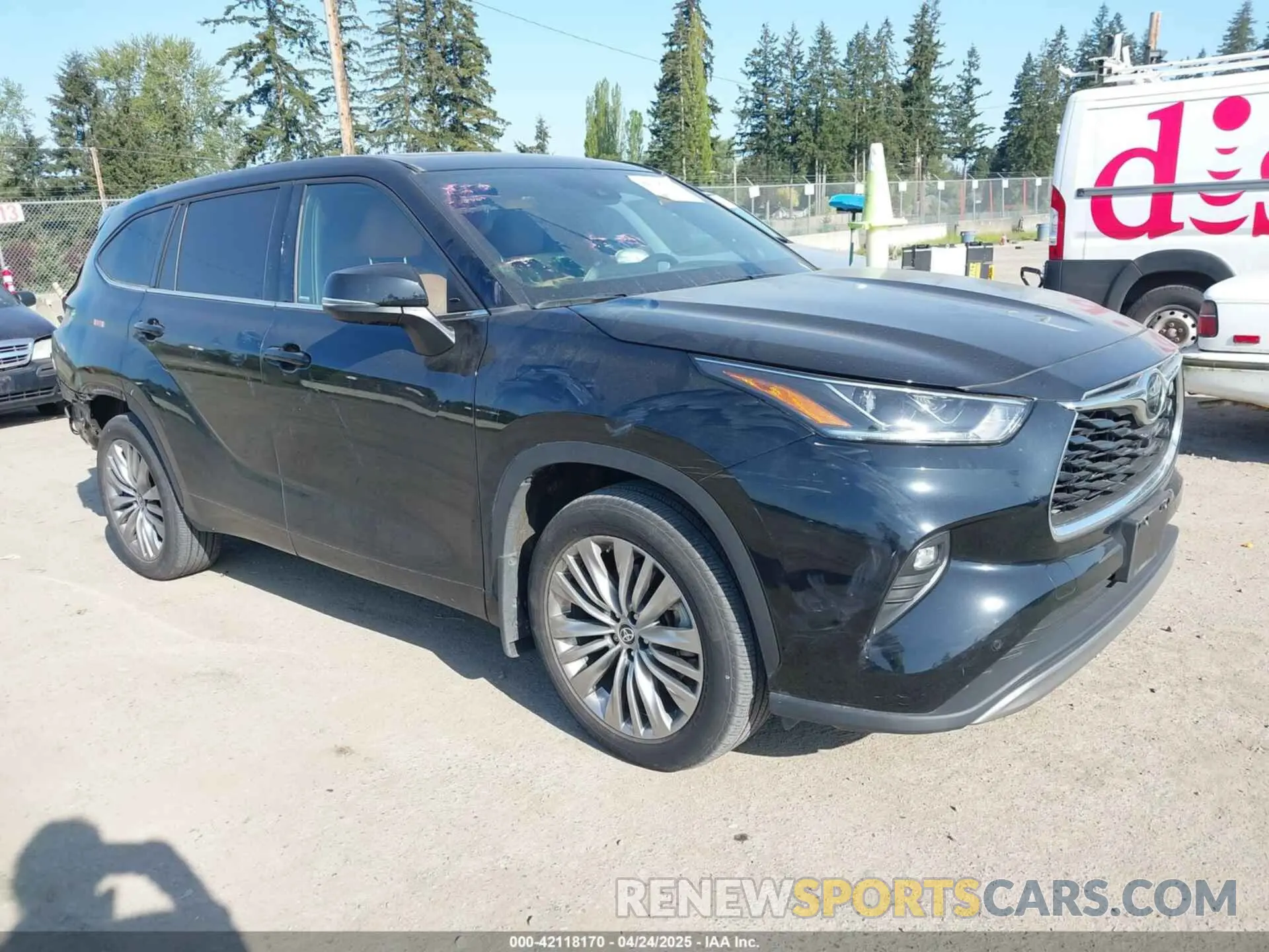 1 Photograph of a damaged car 5TDFZRBH4LS047654 TOYOTA HIGHLANDER 2020