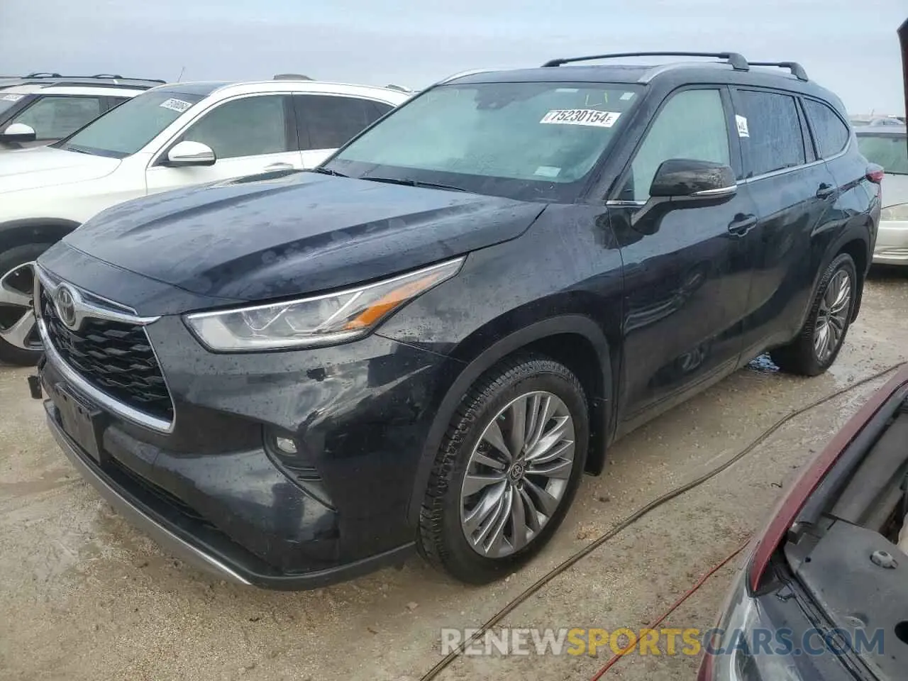 1 Photograph of a damaged car 5TDFZRBH7LS013532 TOYOTA HIGHLANDER 2020