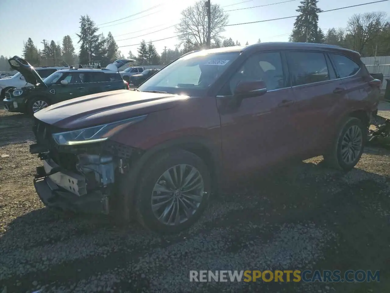 1 Photograph of a damaged car 5TDFZRBH7LS023509 TOYOTA HIGHLANDER 2020