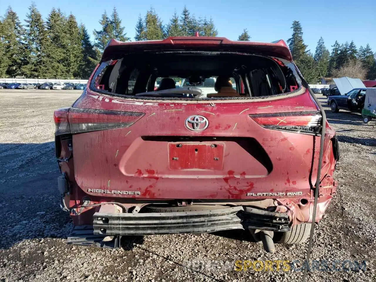 6 Photograph of a damaged car 5TDFZRBH7LS023509 TOYOTA HIGHLANDER 2020